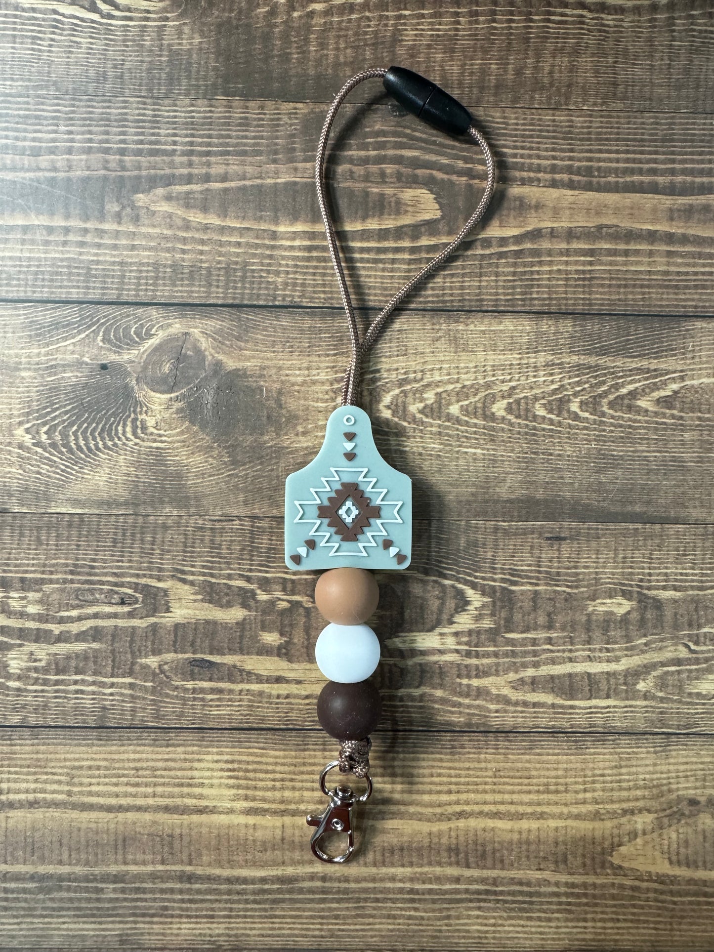 Aztec Cow Tag Freshie Hangar