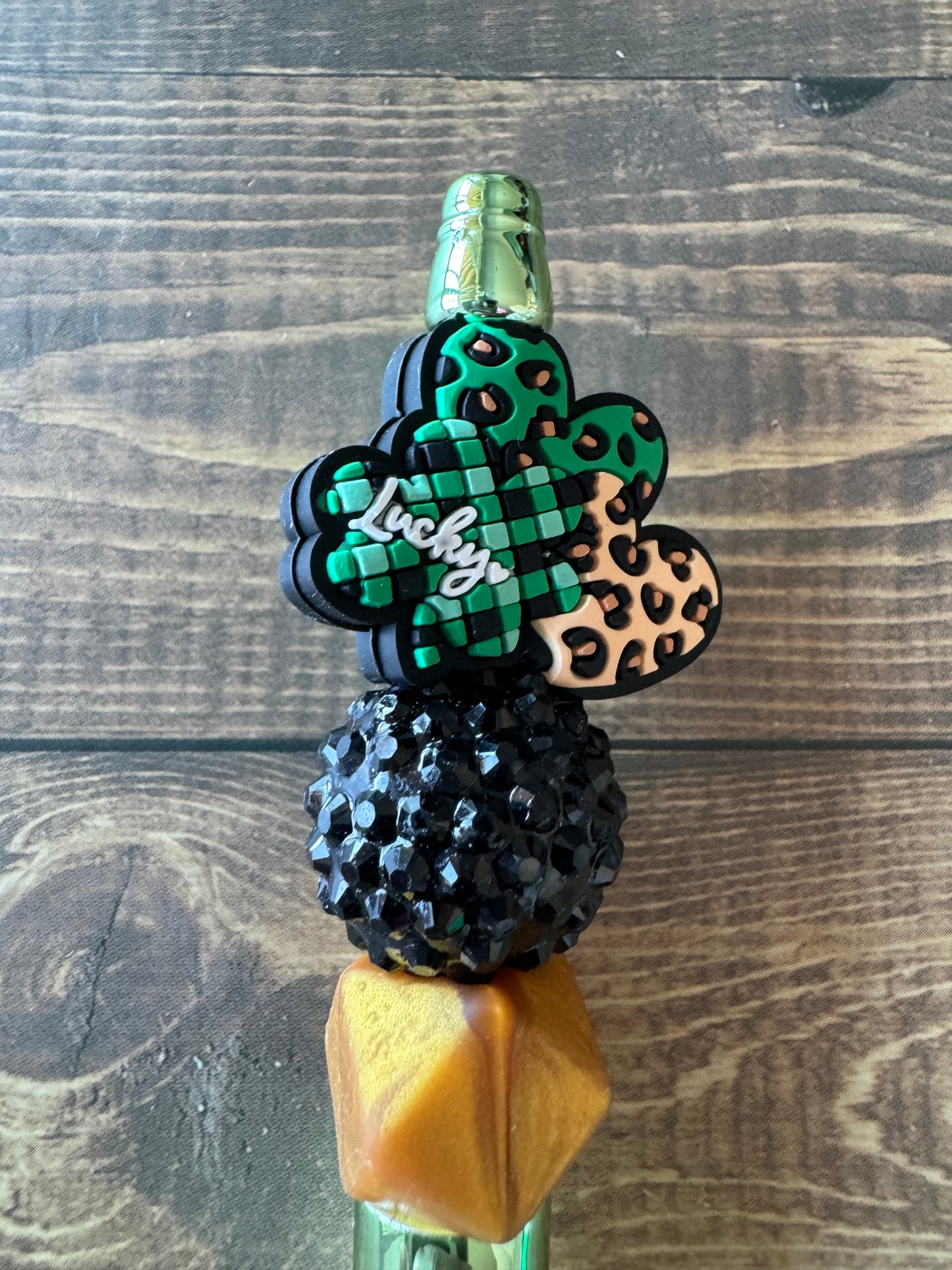 Lucky Hearts Beaded Pen