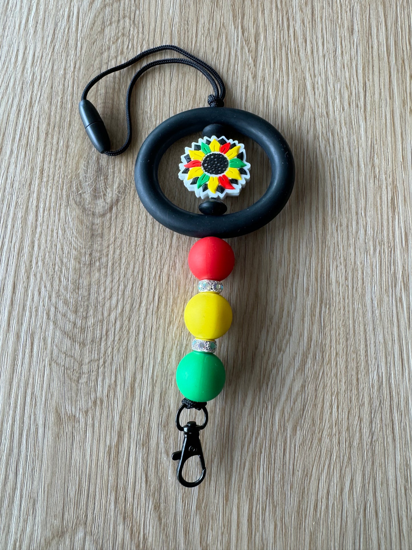 Juneteenth Sunflower Car Charm/Freshie Hangar