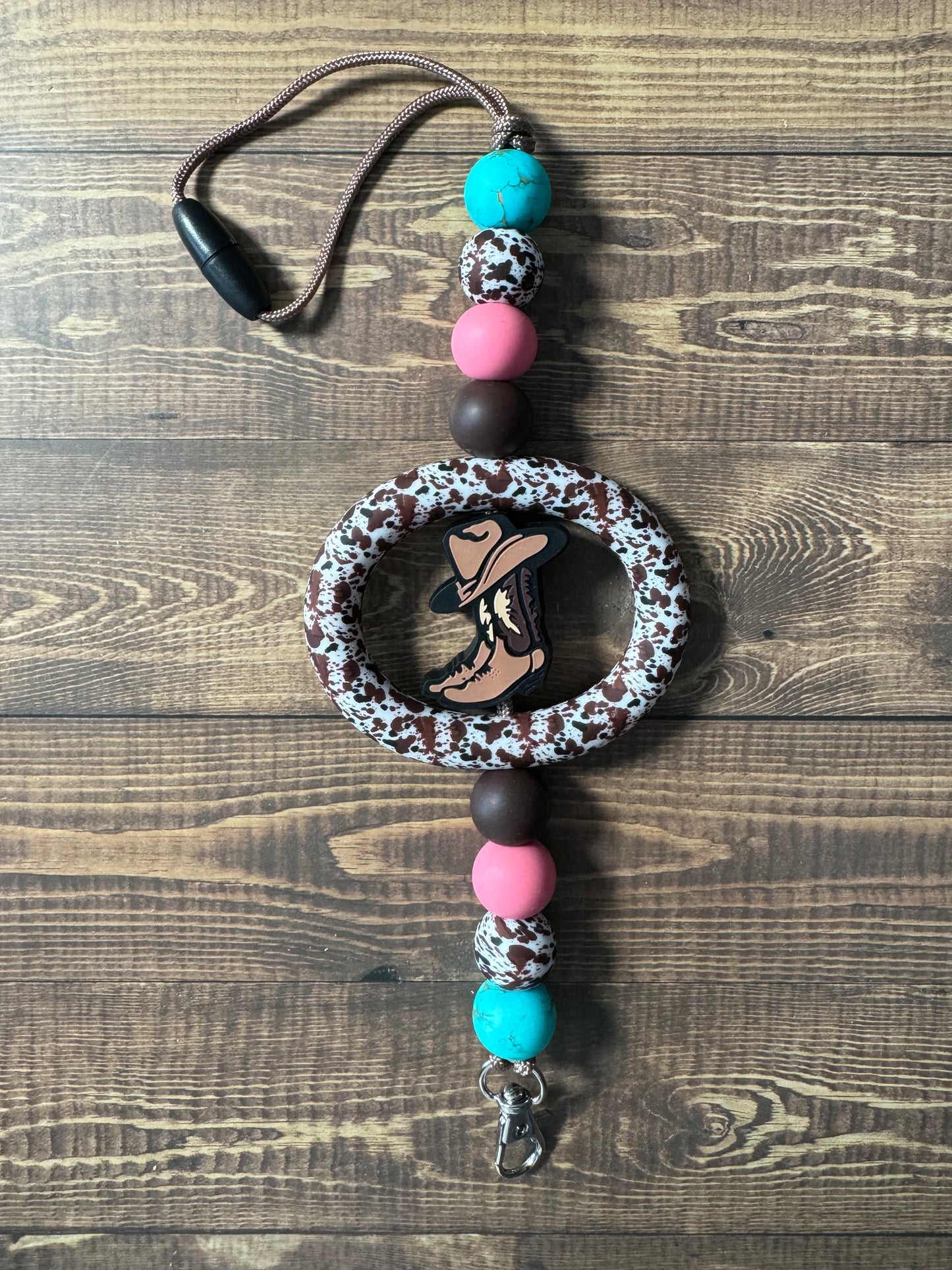 Brown Cowgirl XL Car Charm/Freshie Hangar