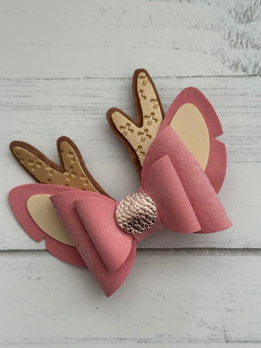 Reindeer/Gingerbread Hair Clips