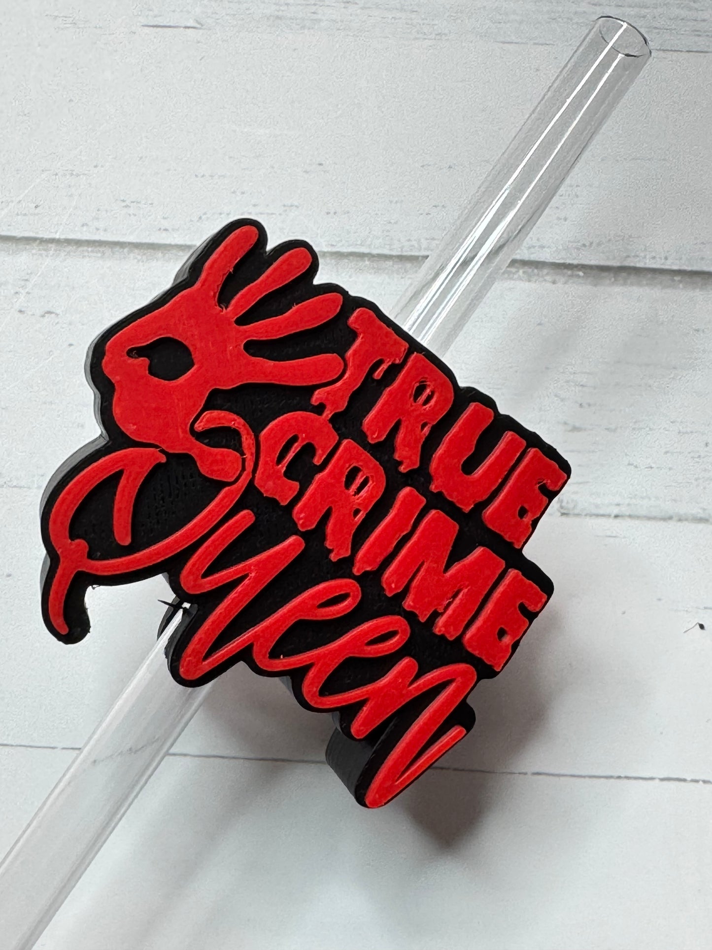 True Crime Queen Straw Topper