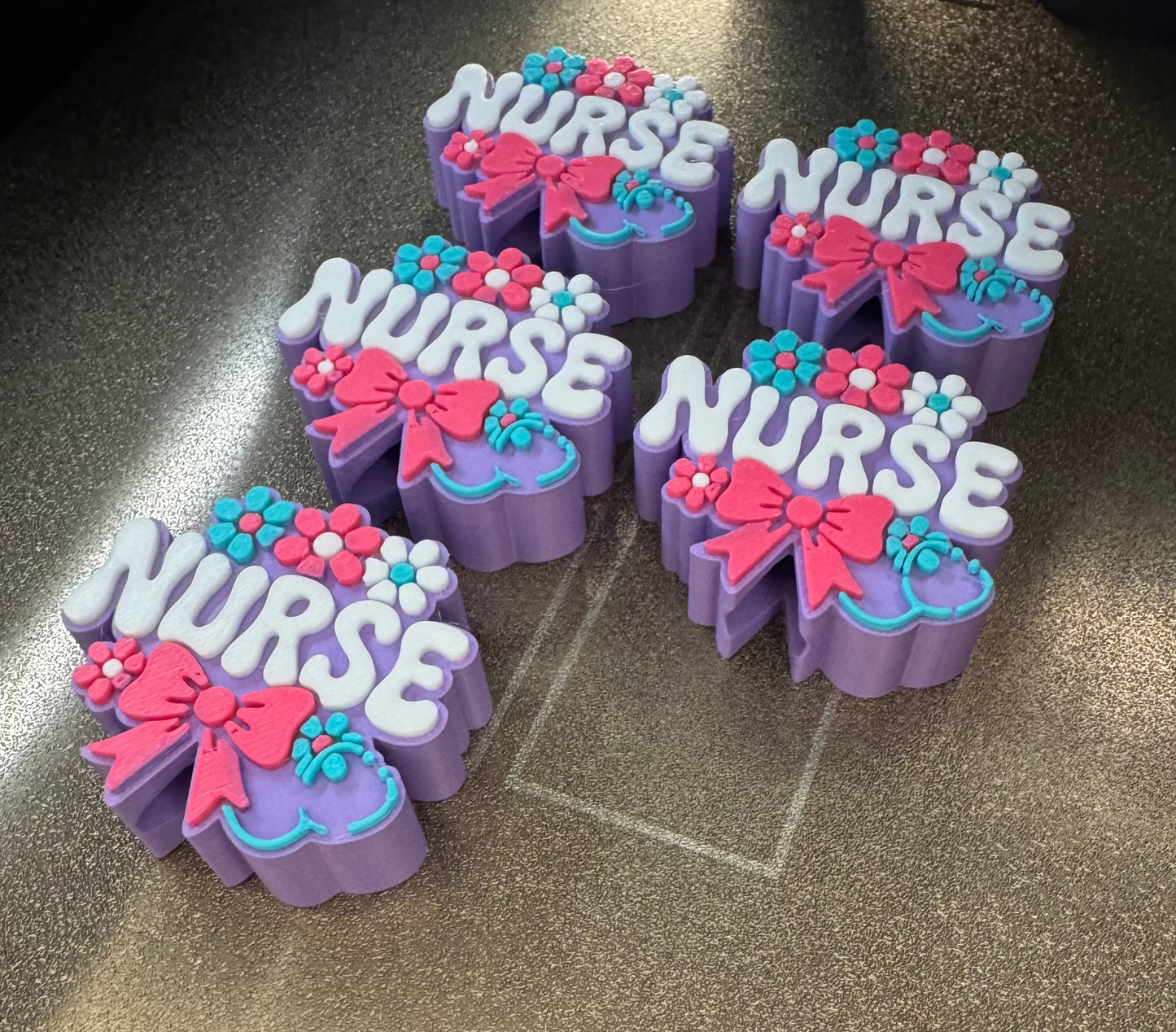 Floral Nurse Straw Topper