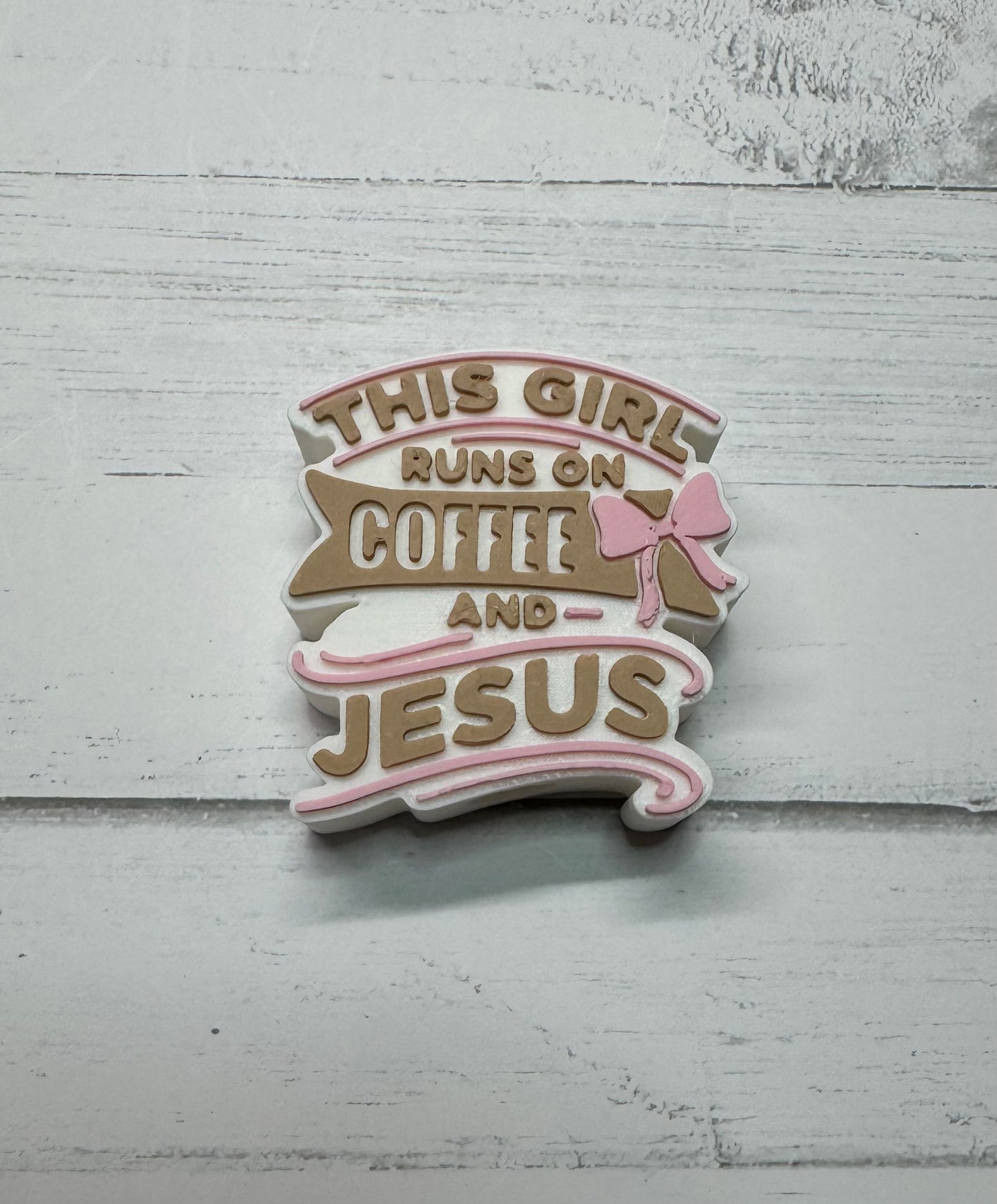 Coffee and Jesus Straw Topper