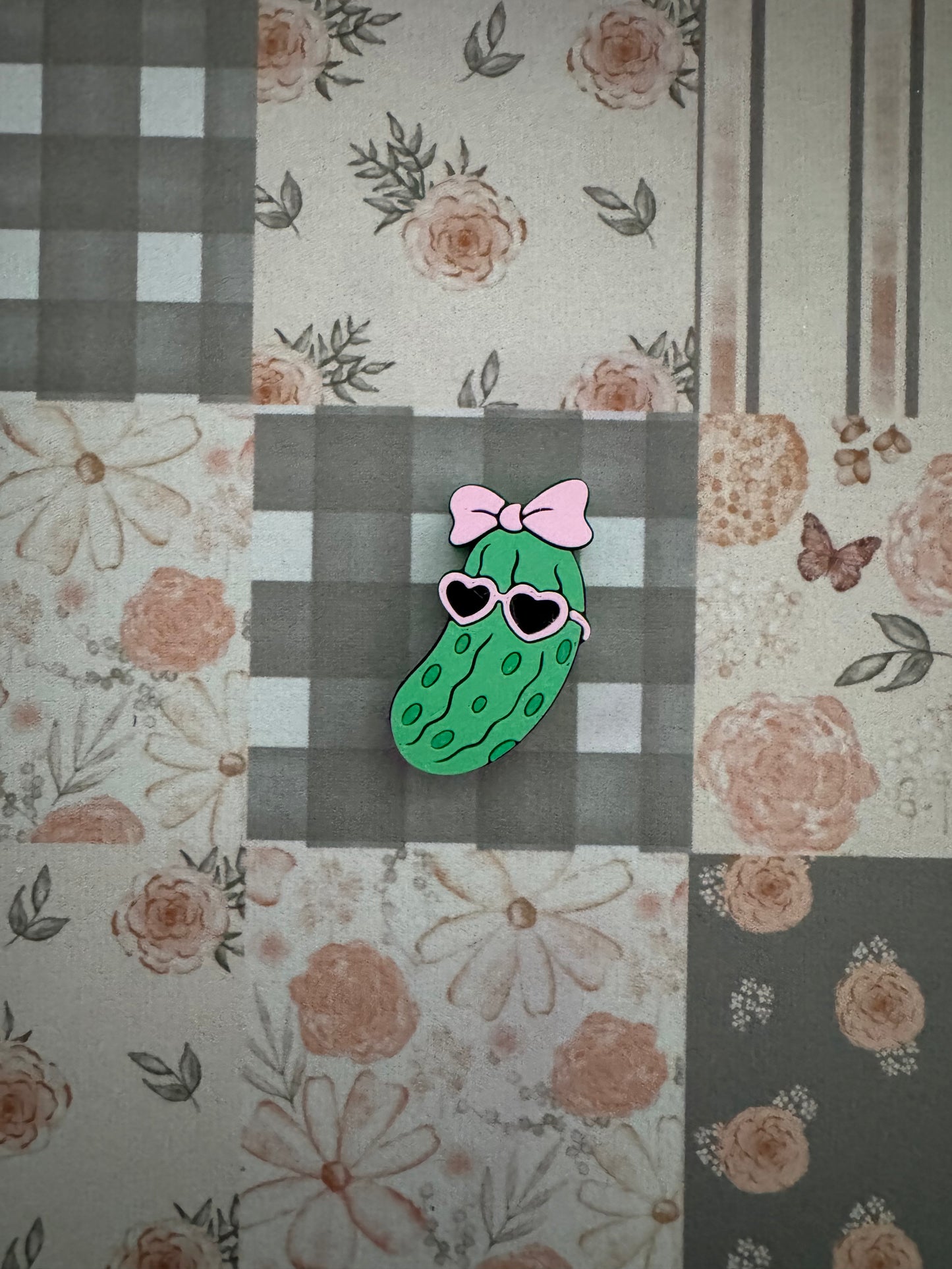 Cool Girl Pickle Bow Straw Topper