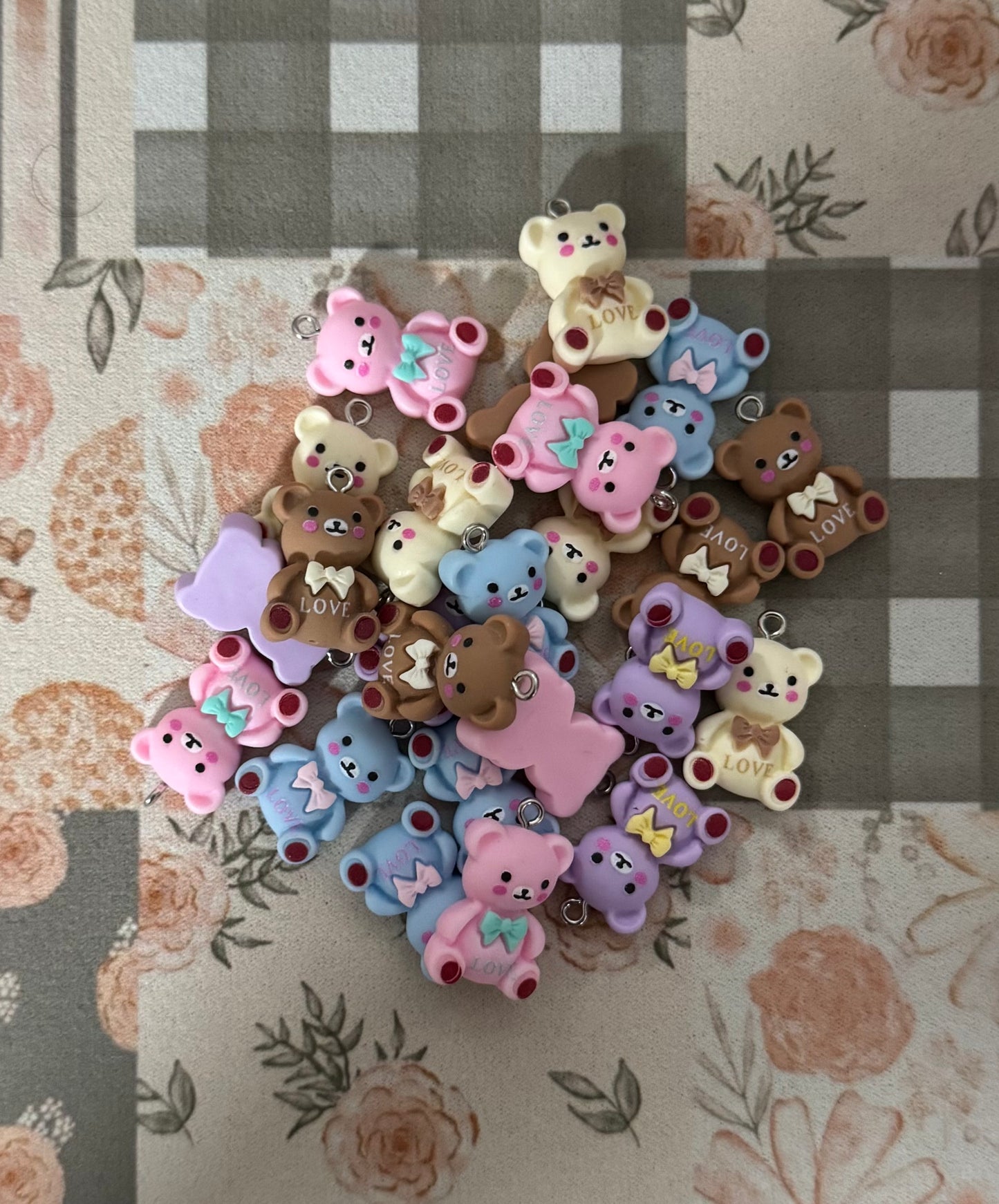 Love Bear Charms (12pcs)