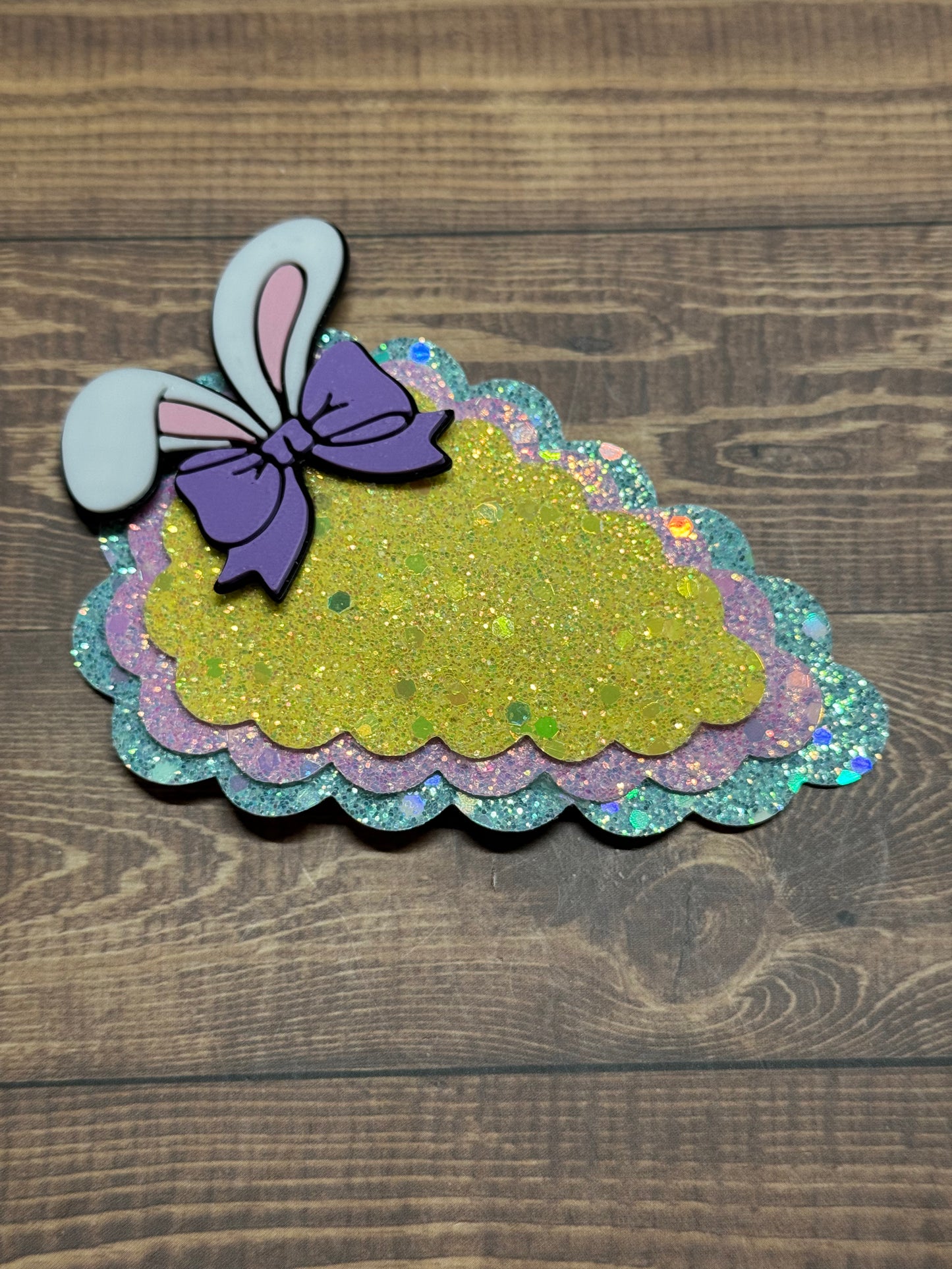 Pastel Bunny Bow Clip