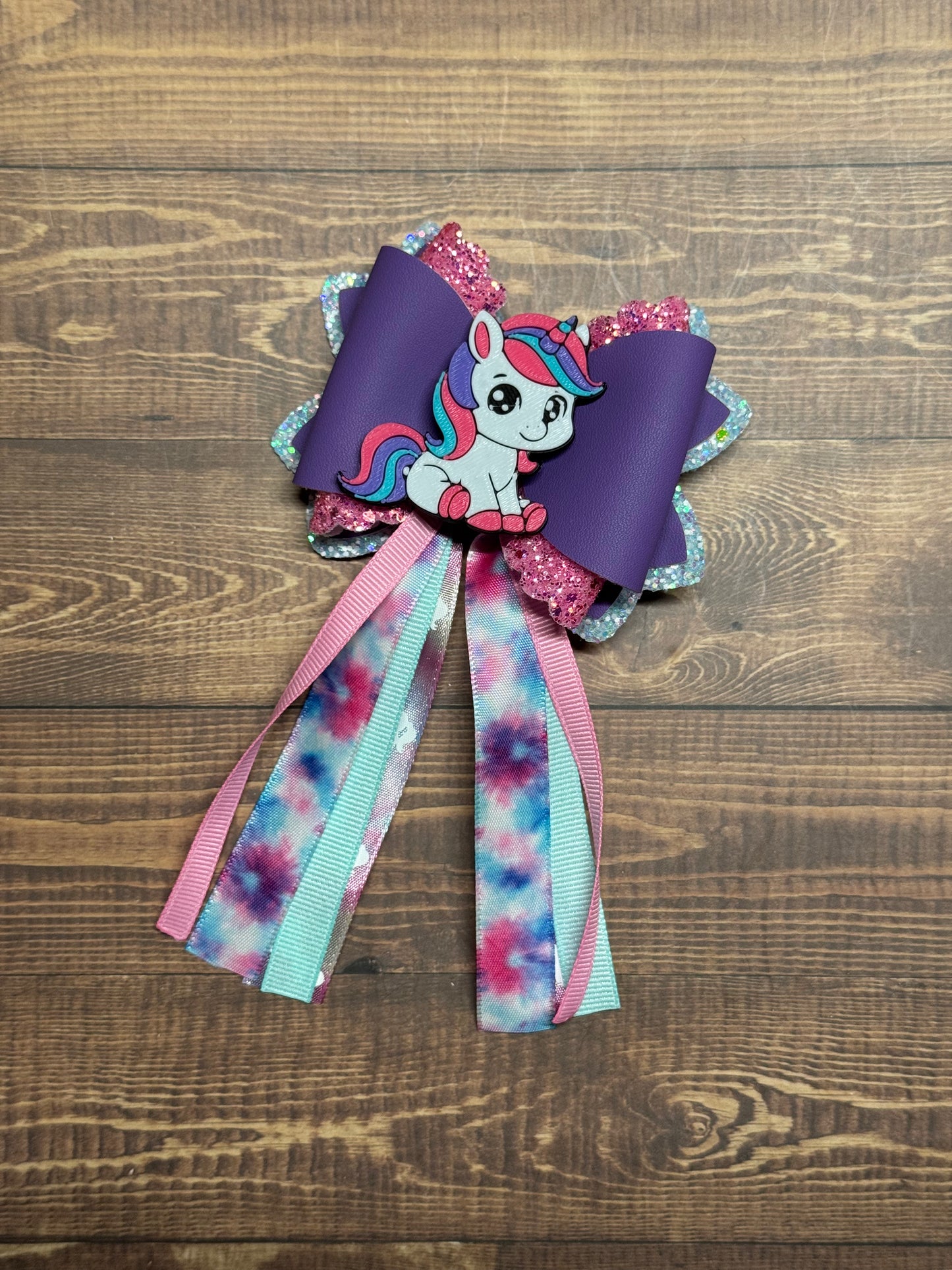 Isabella Unicorn Ribbon Bow