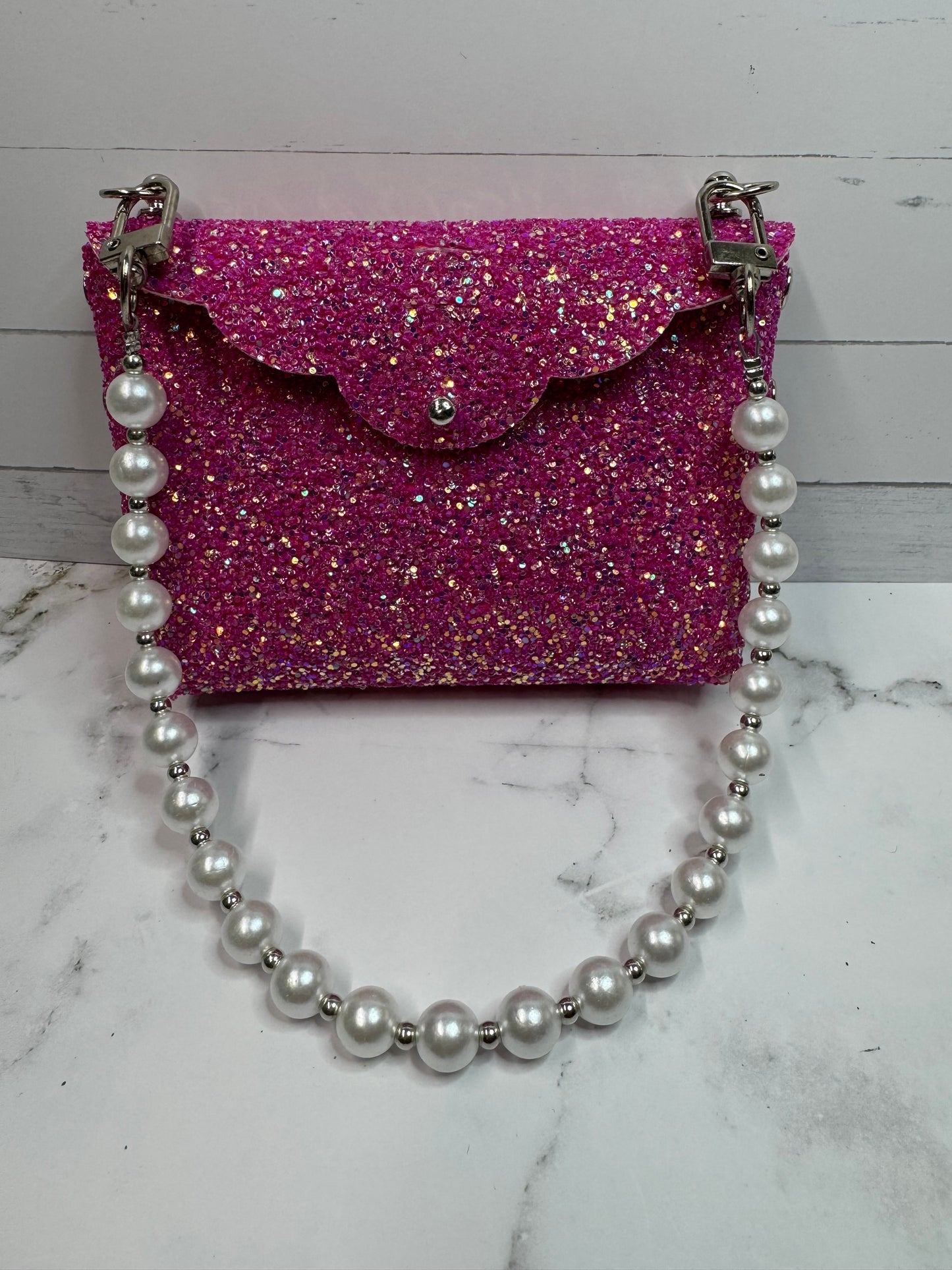 Glitter Faux Leather Purse