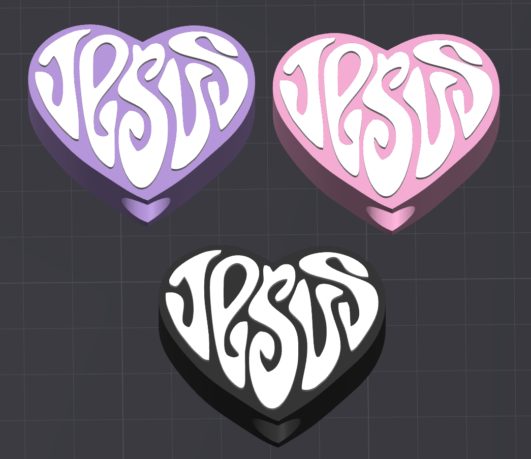 Jesus Heart Straw Topper