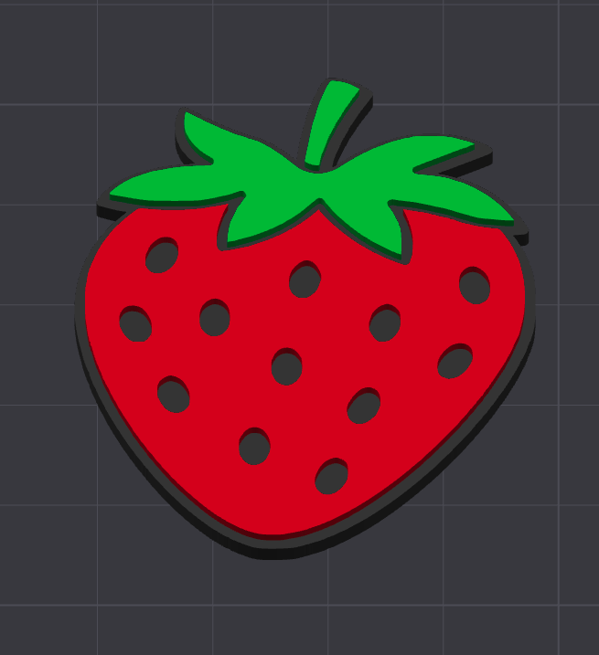 Strawberry Bow Charm