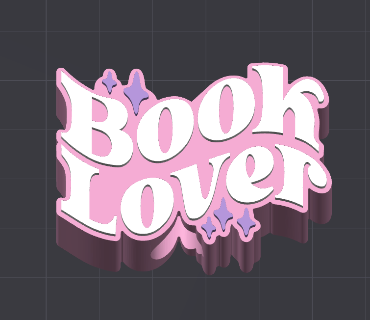 Book Lover Straw Topper