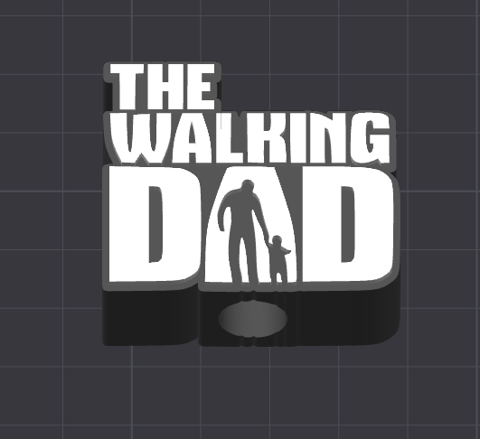 Walking Dad Straw Topper