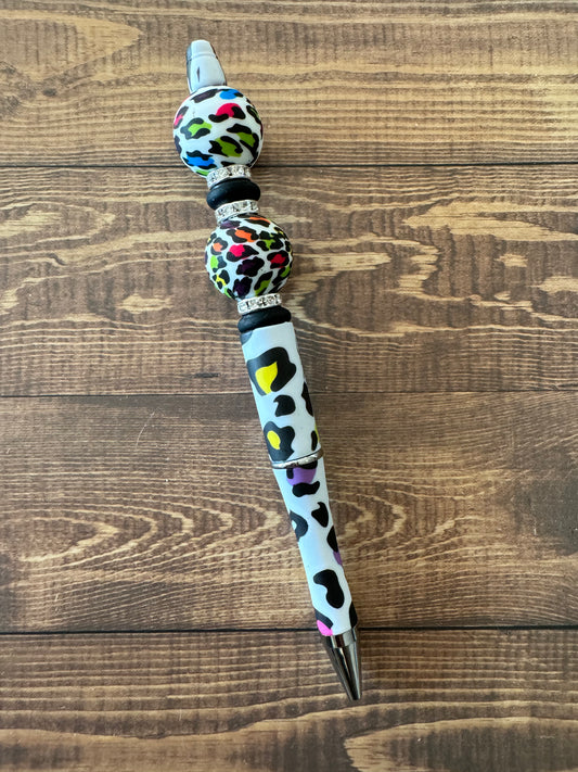 Rainbow Beaded Pen