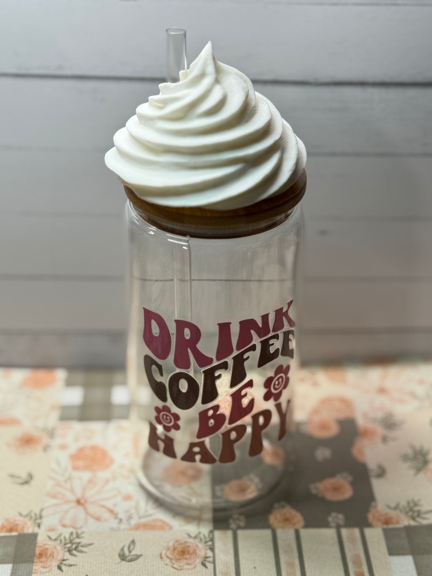 Whipped Topping Lid/Straw Topper