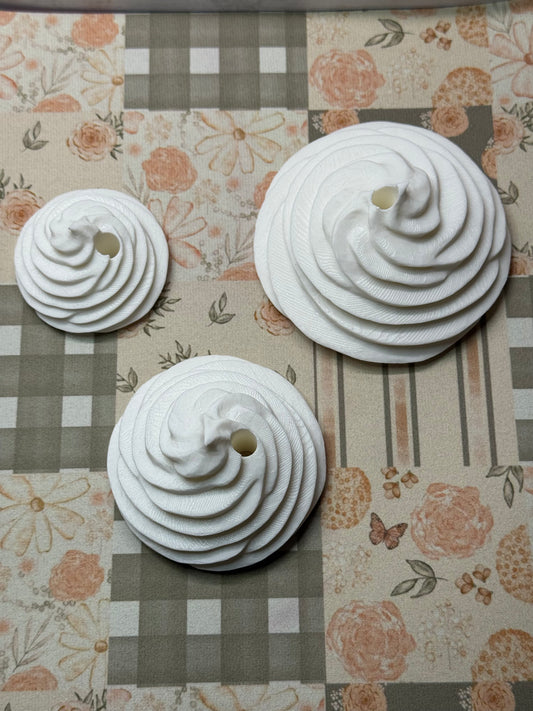 Whipped Topping Lid/Straw Topper