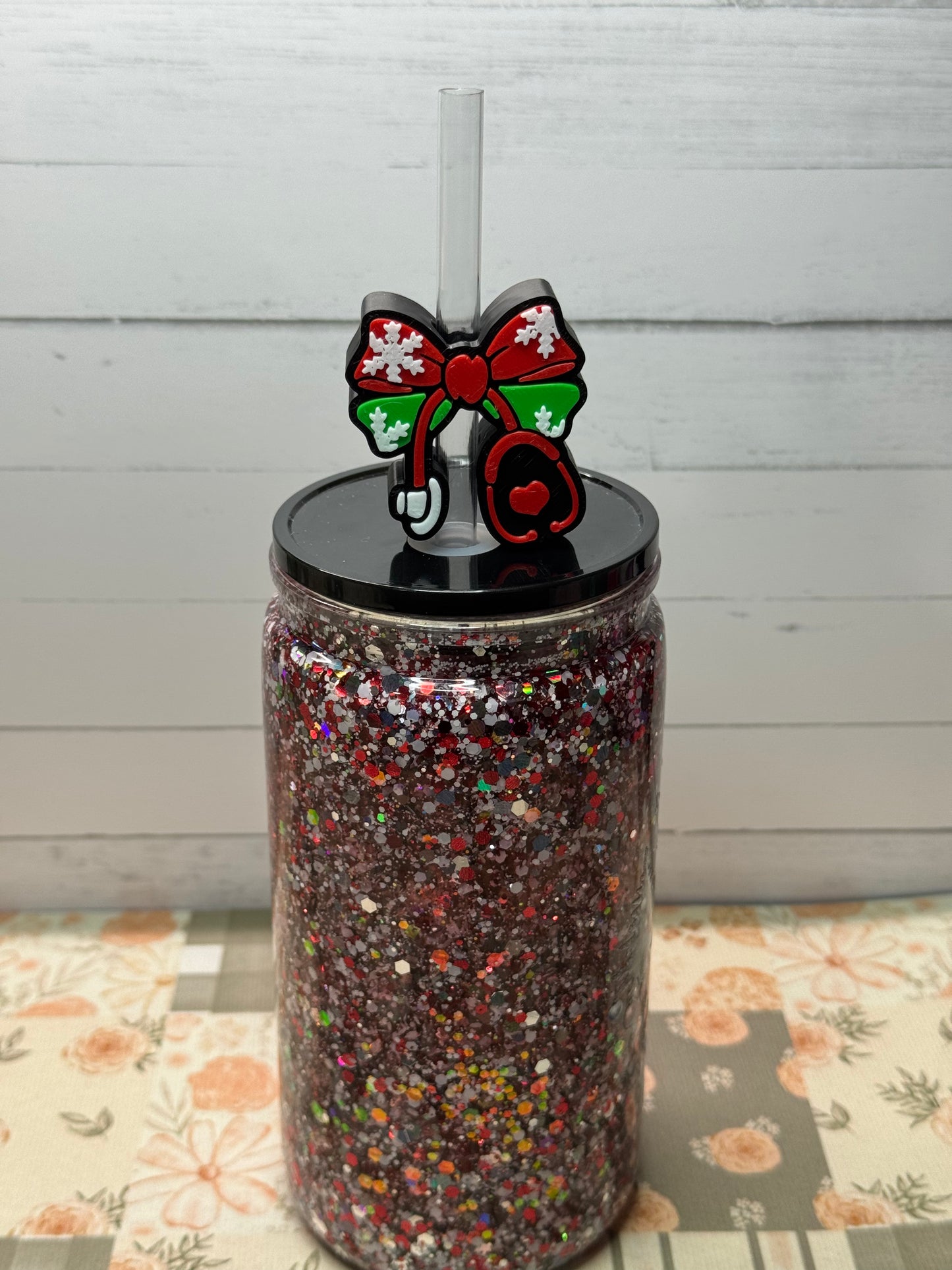 Nurse Bow Straw Topper