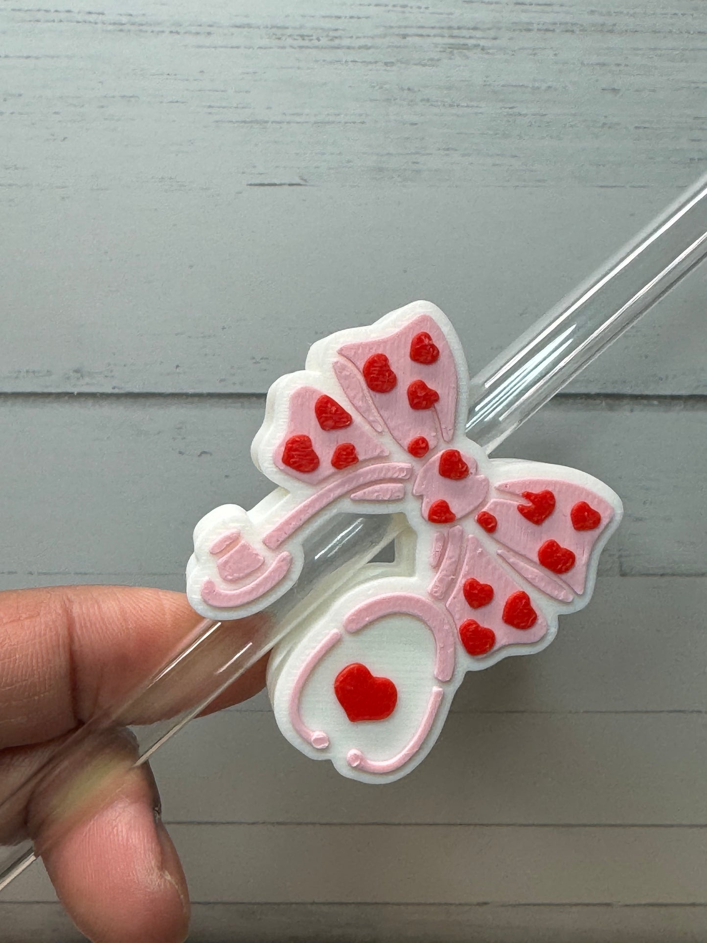 Nurse Bow Straw Topper