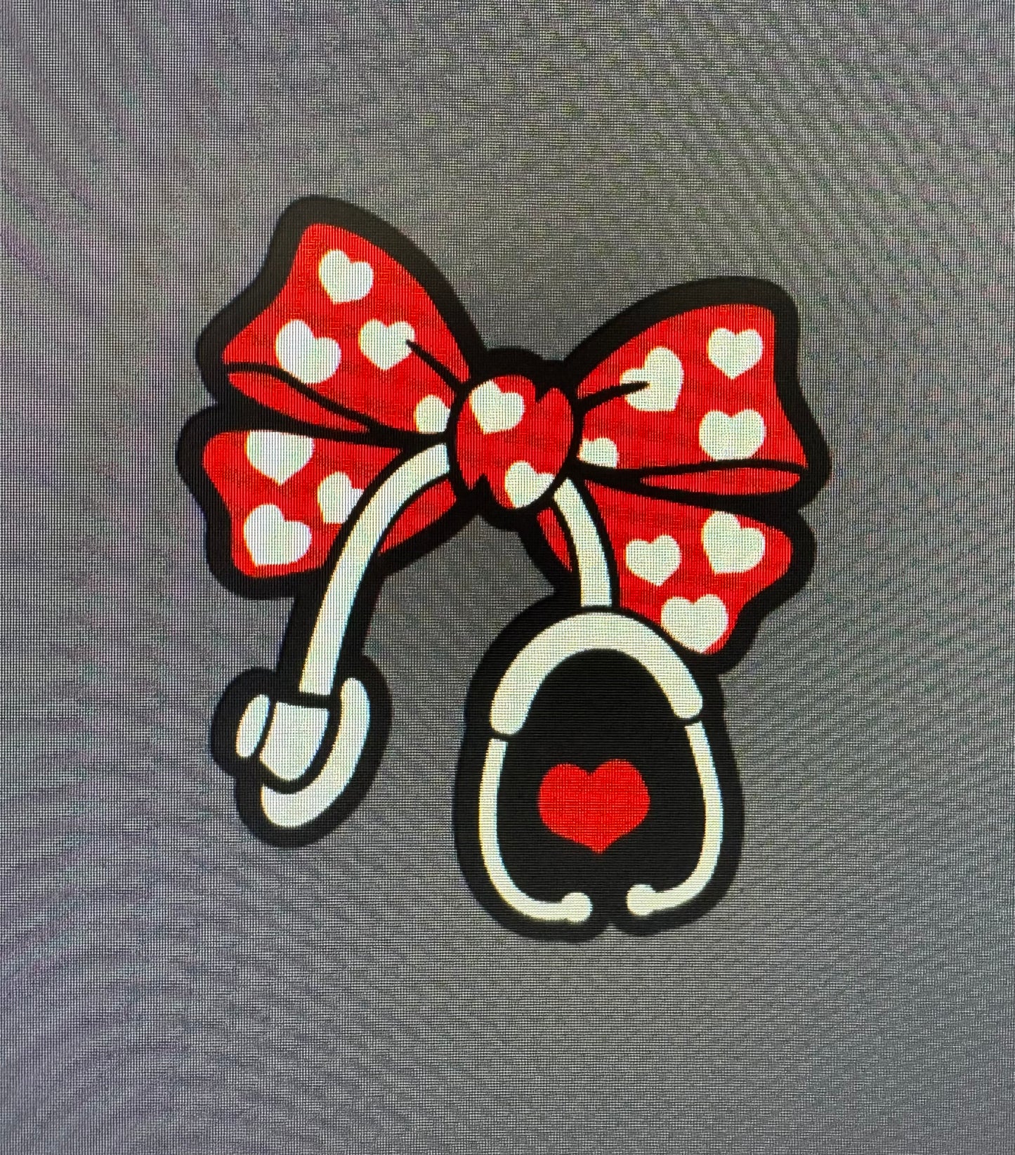 Nurse Bow Straw Topper