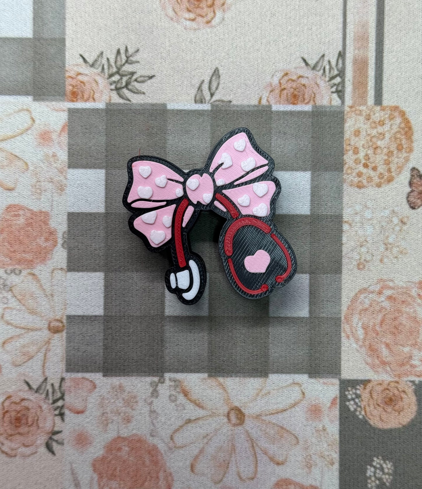 Nurse Bow Straw Topper