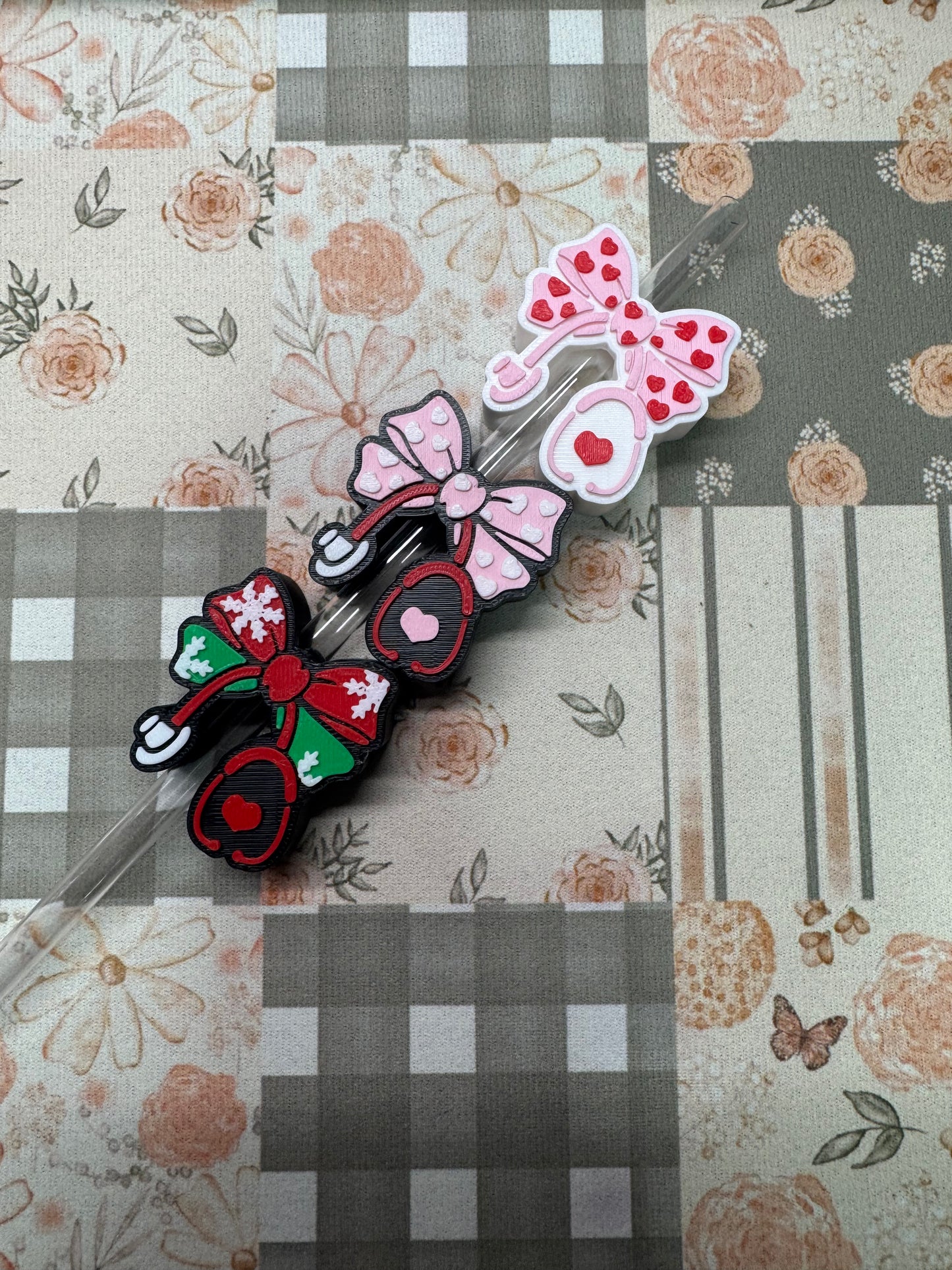 Nurse Bow Straw Topper