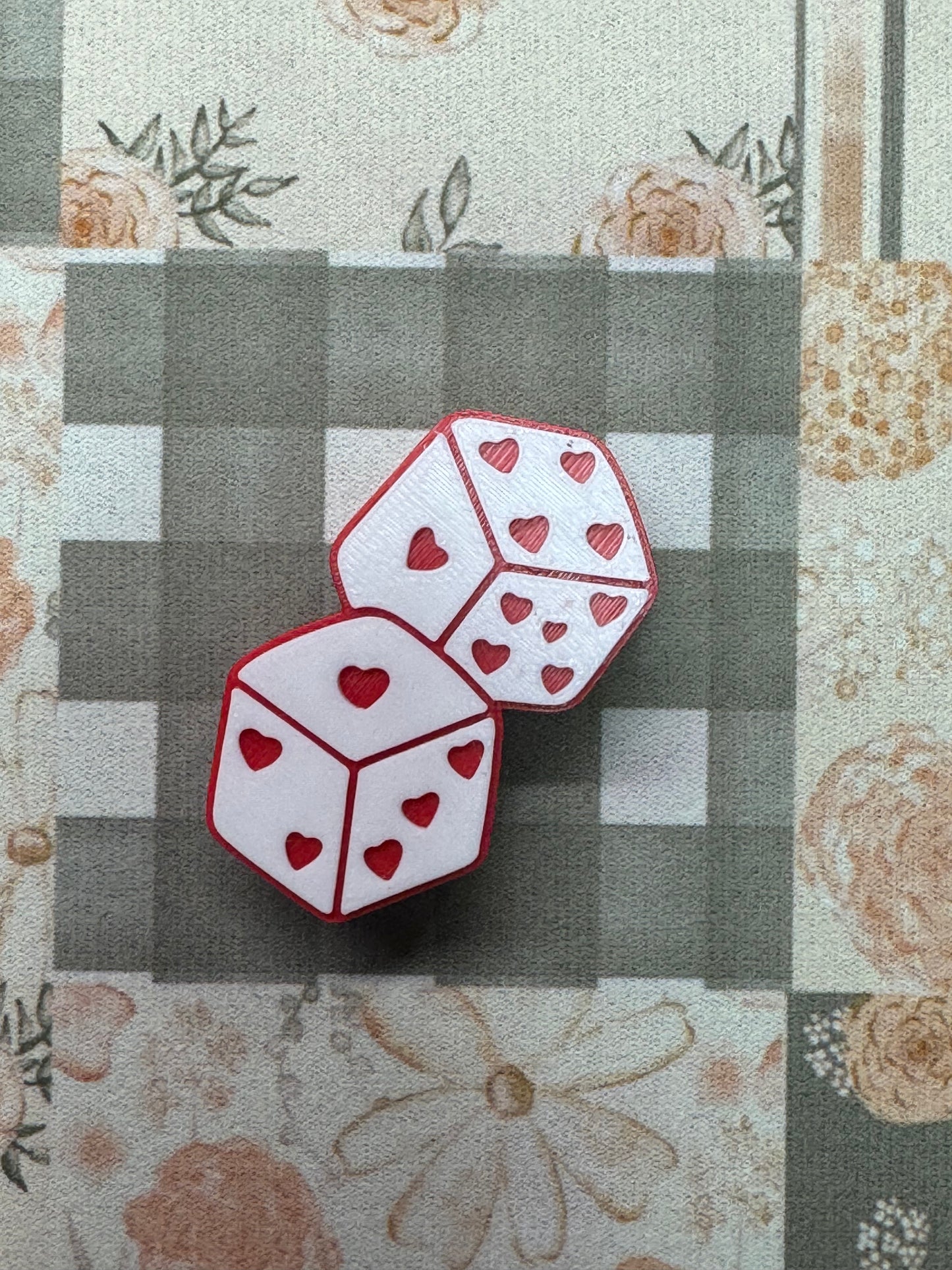 Heart Dice Straw Topper