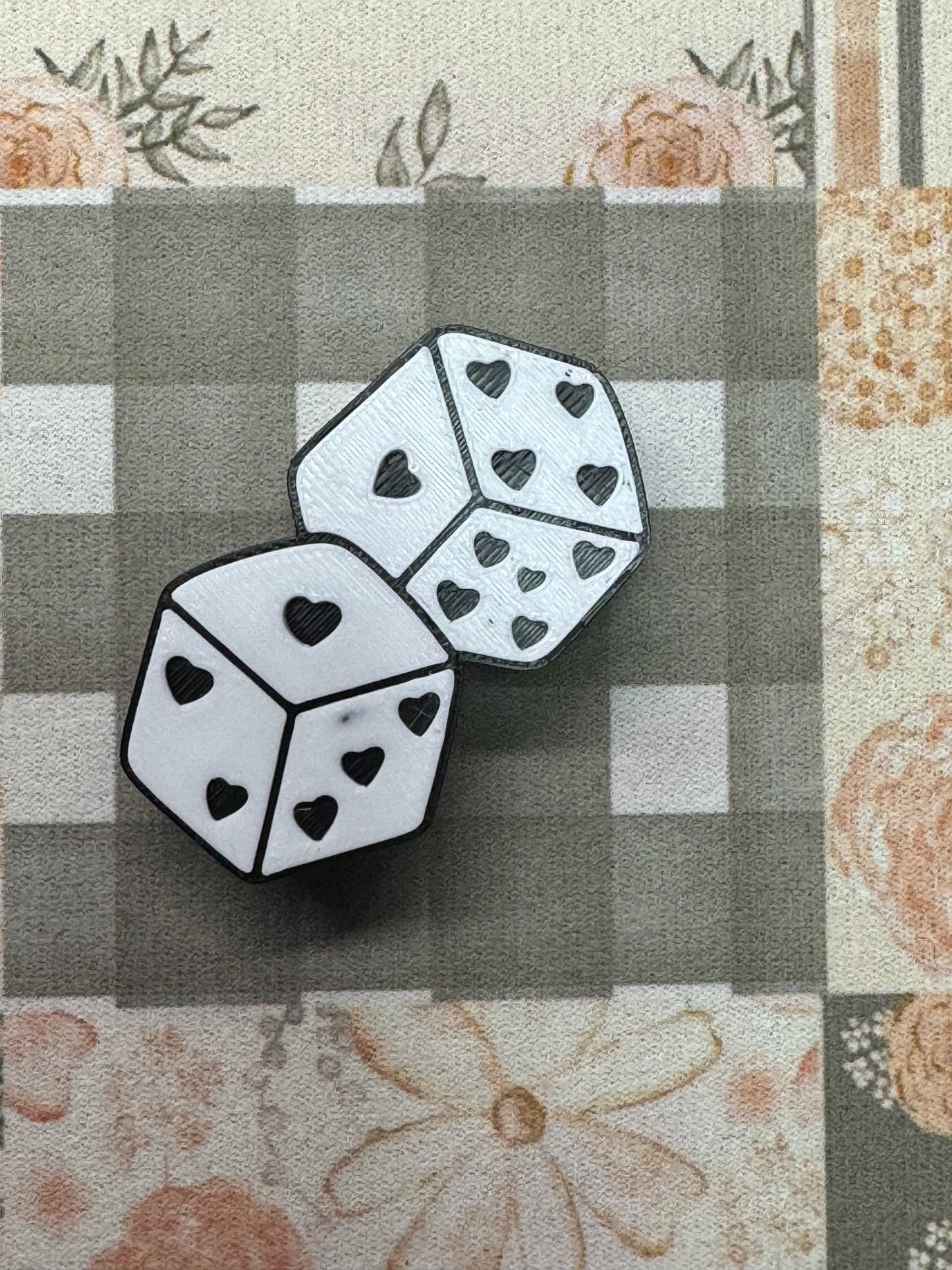 Heart Dice Straw Topper