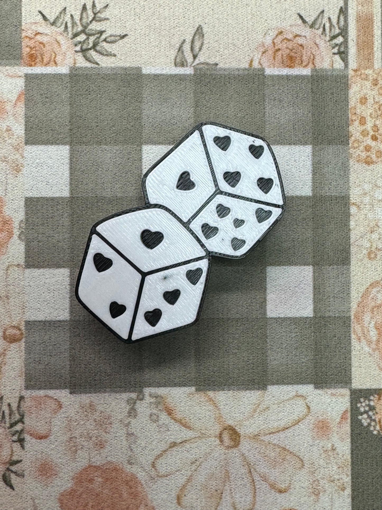 Heart Dice Straw Topper