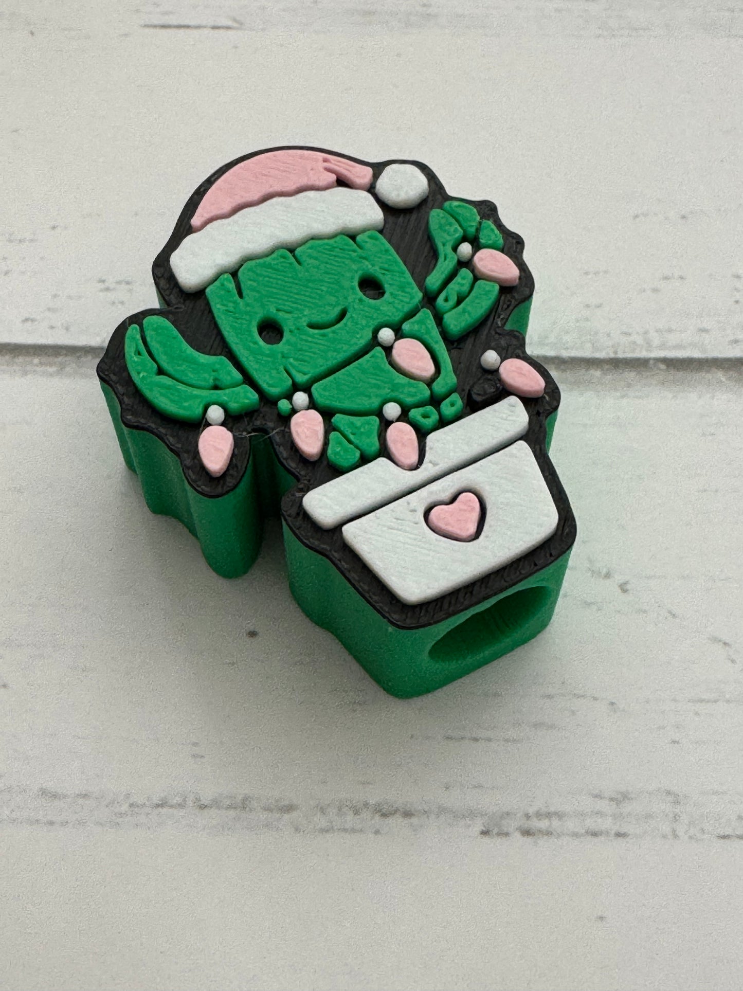 Cactus Claus Straw Topper