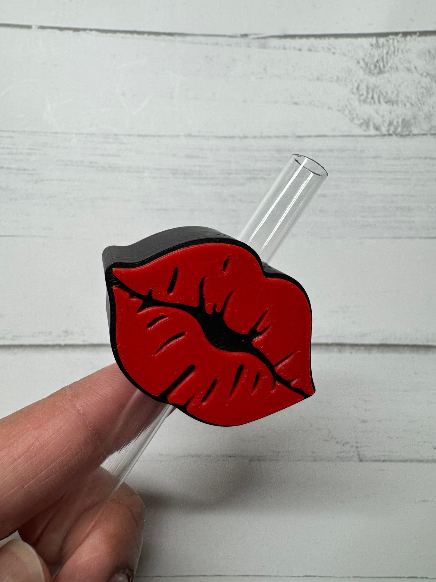 Lips Straw Topper