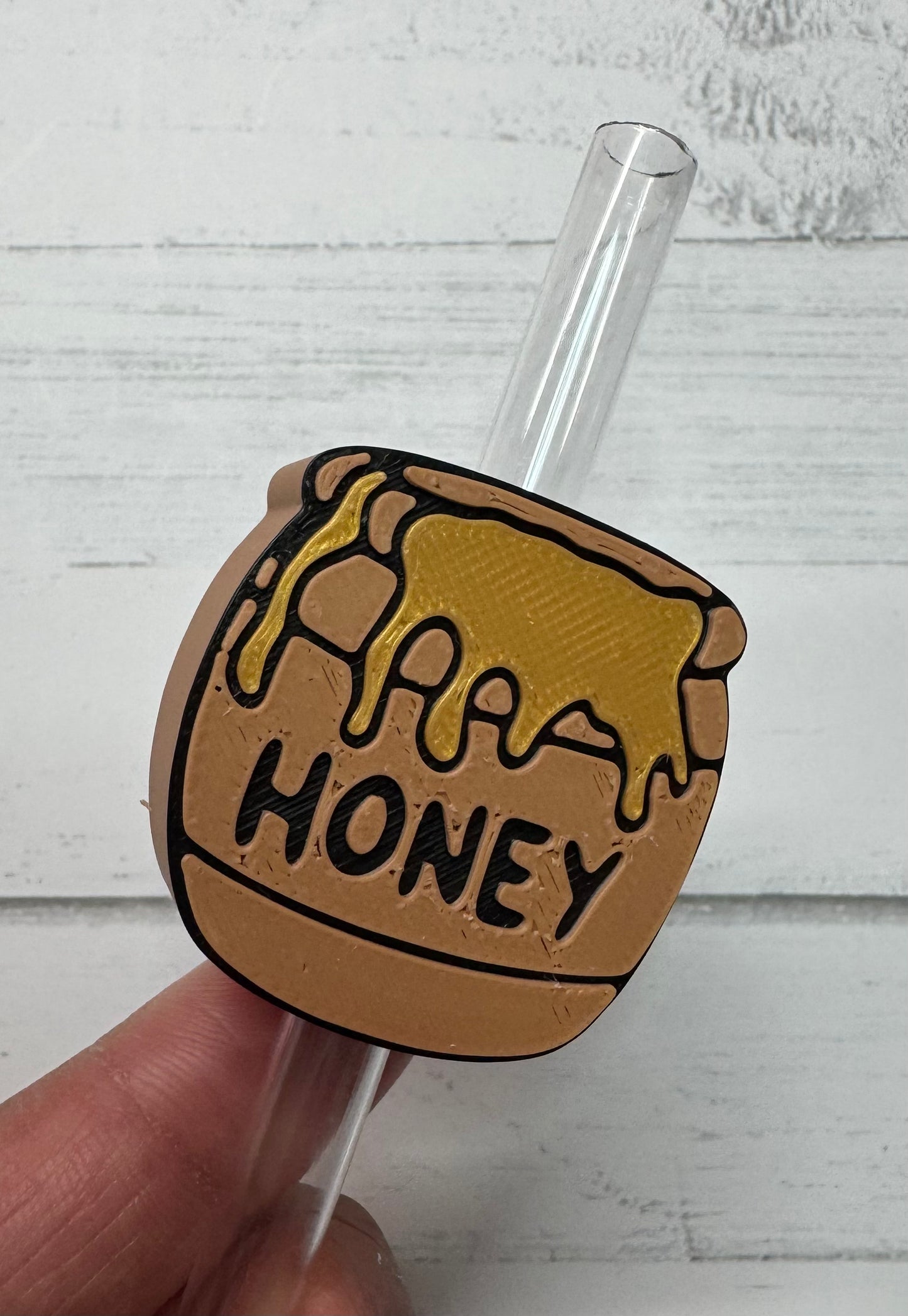 Honey Pot Straw Topper