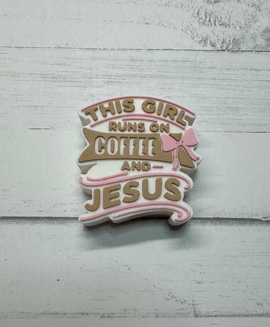 Coffee and Jesus Straw Topper