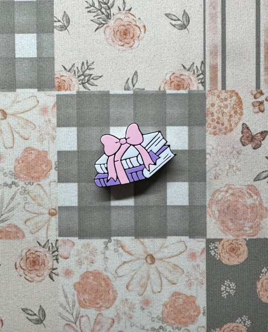 Coquette Stacked Books Straw Topper