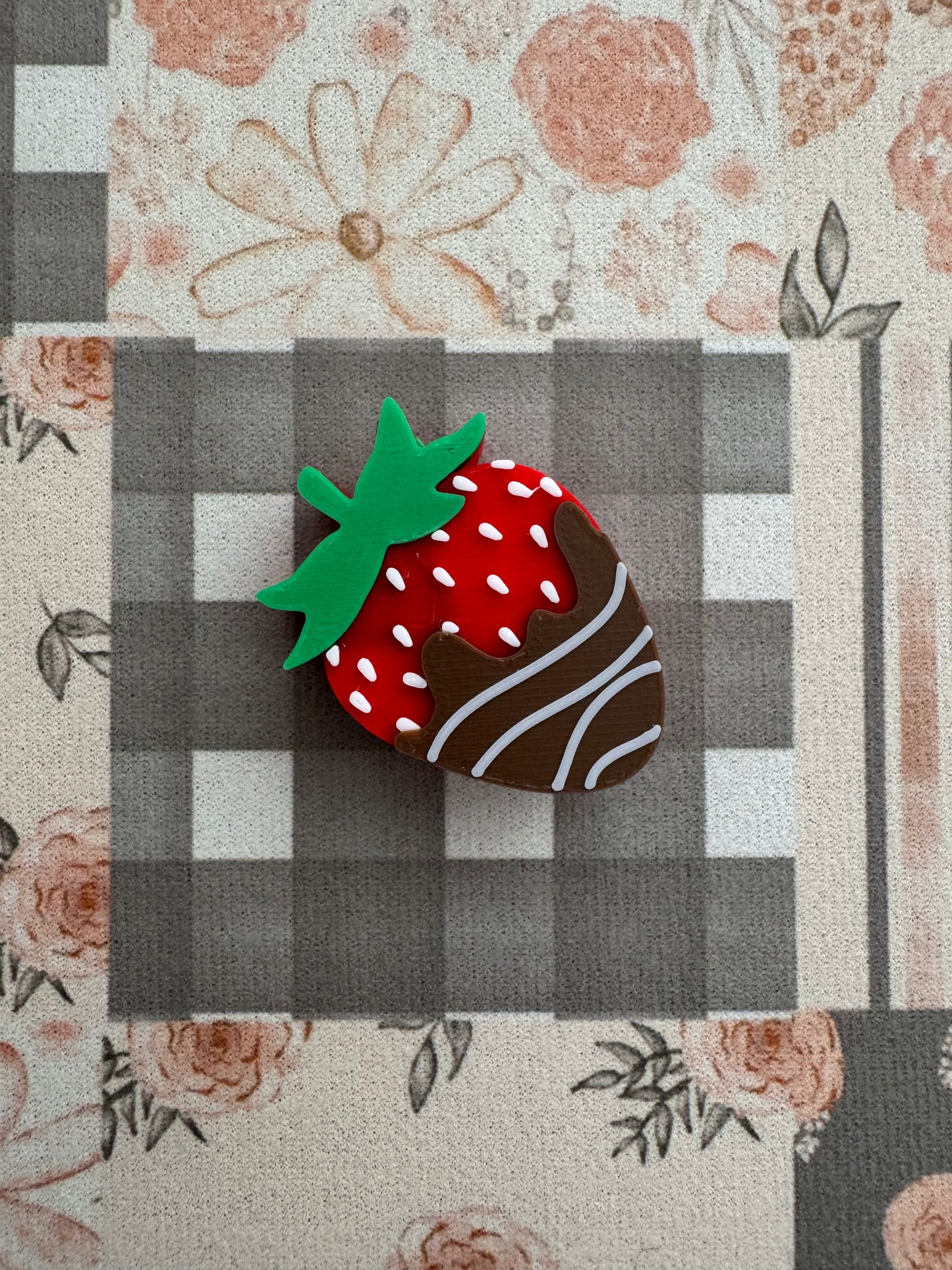 Chocolate Covered Strawberry Straw Topper