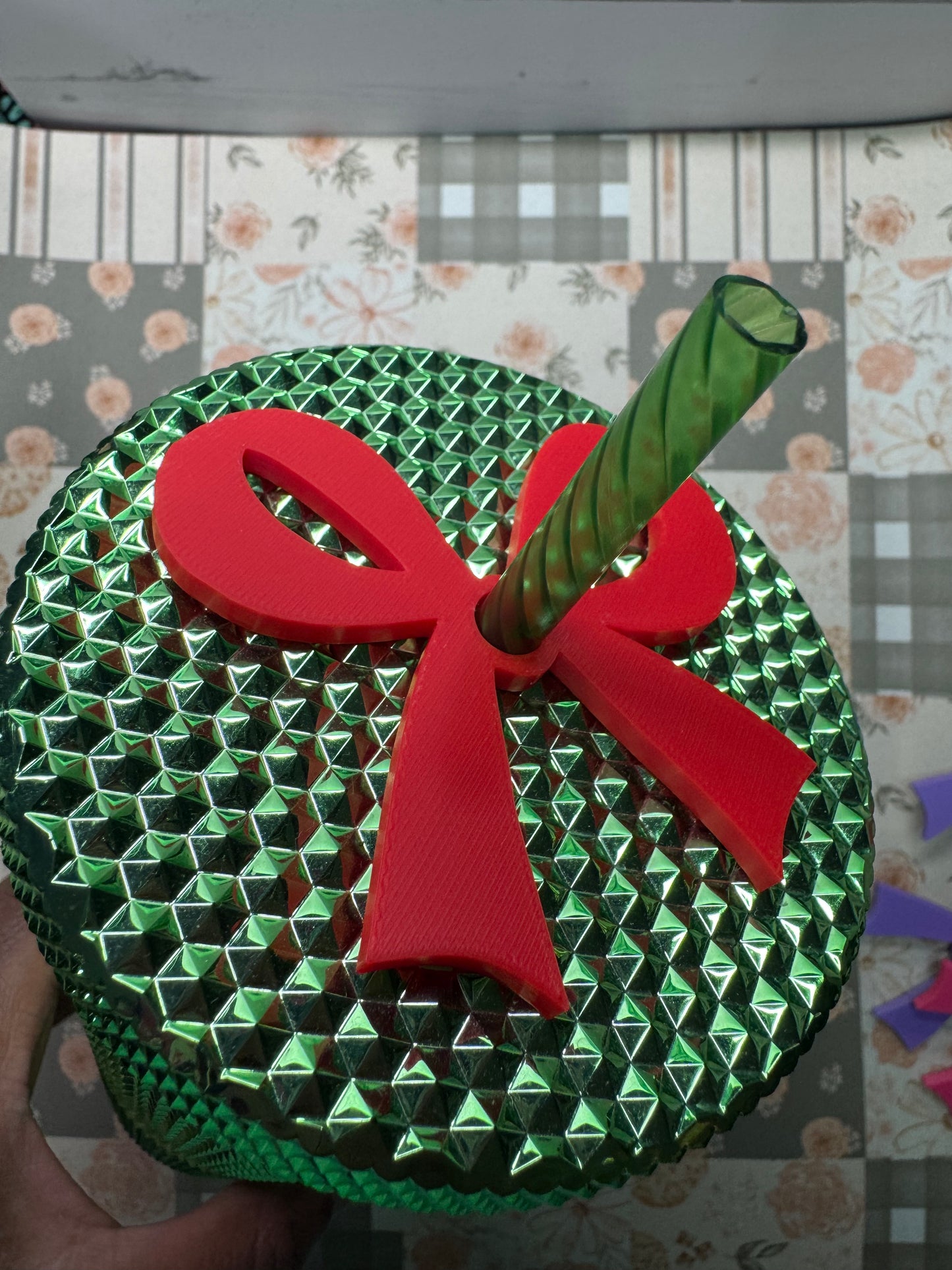 Large Bow Straw Toppers