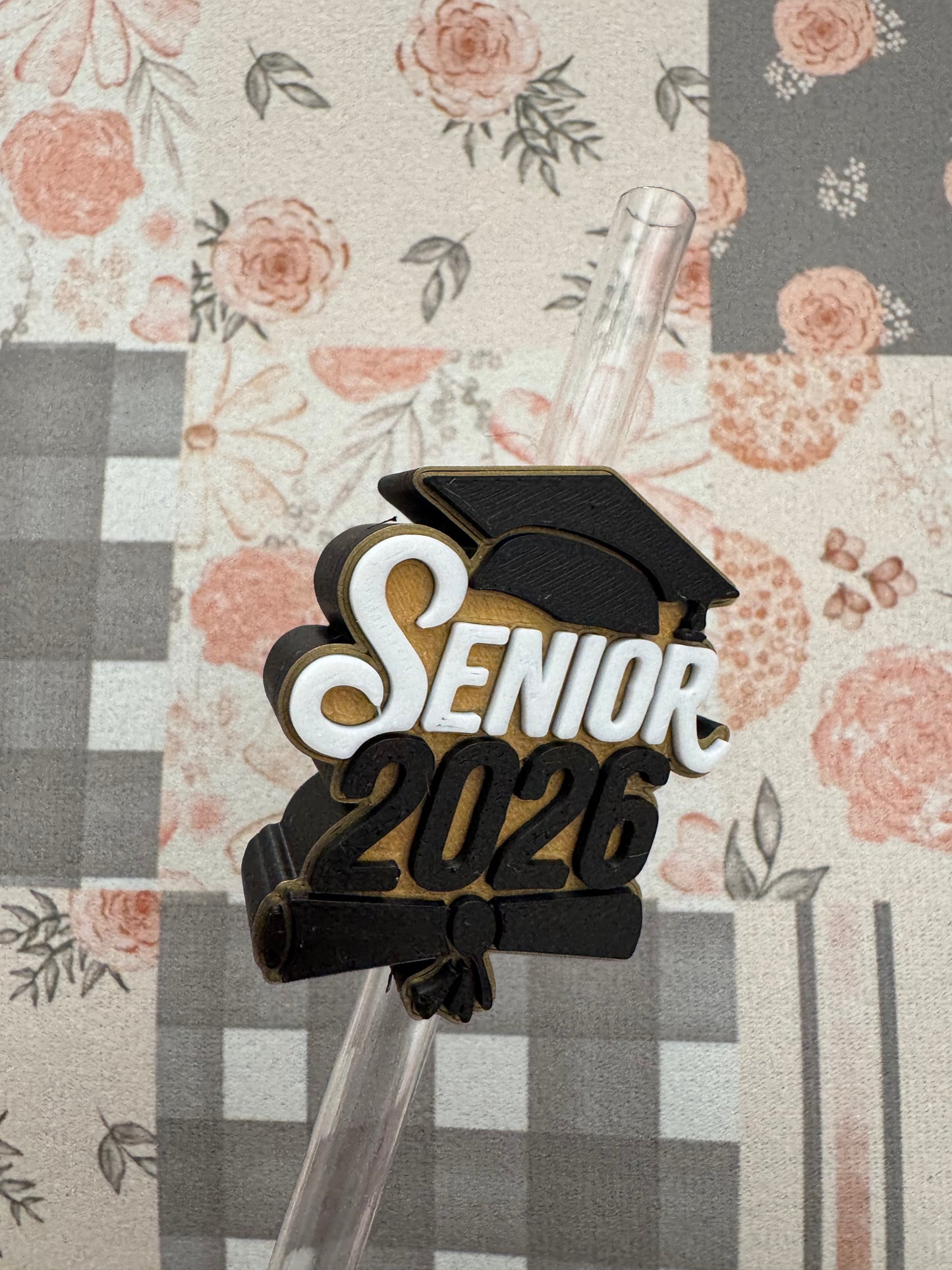 Senior 2026 Straw Topper
