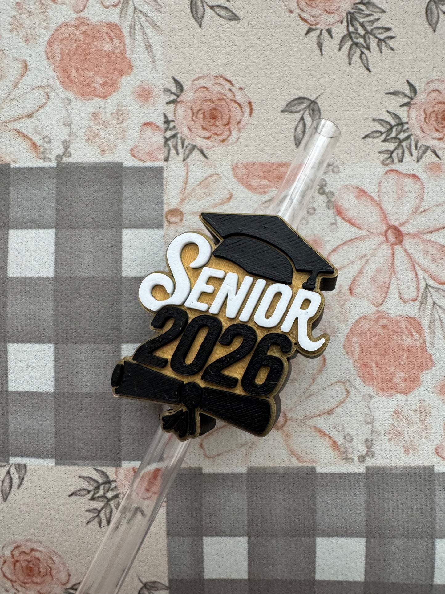 Senior 2026 Straw Topper