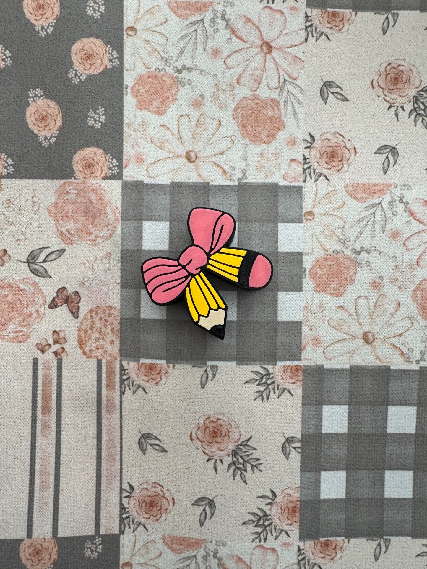 Pencil Bow Straw Topper