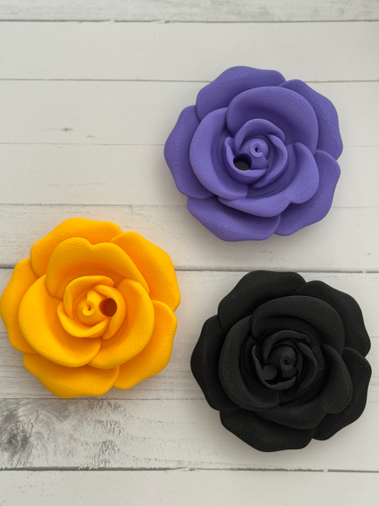 Large Rose Straw Topper