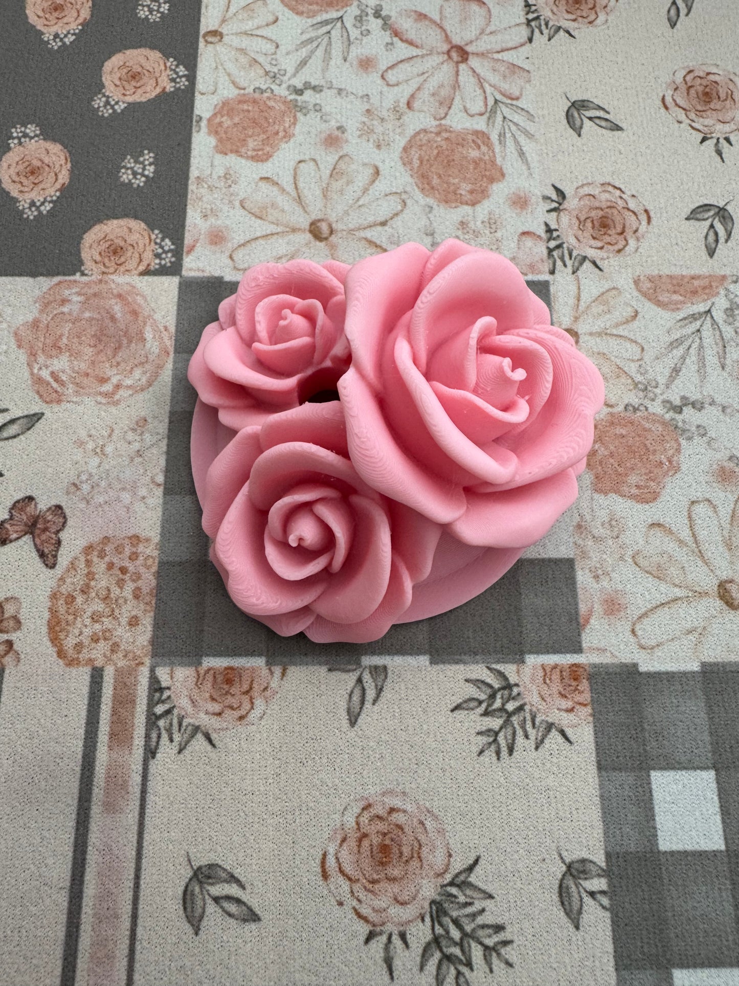 3 Rose Lid Straw Topper