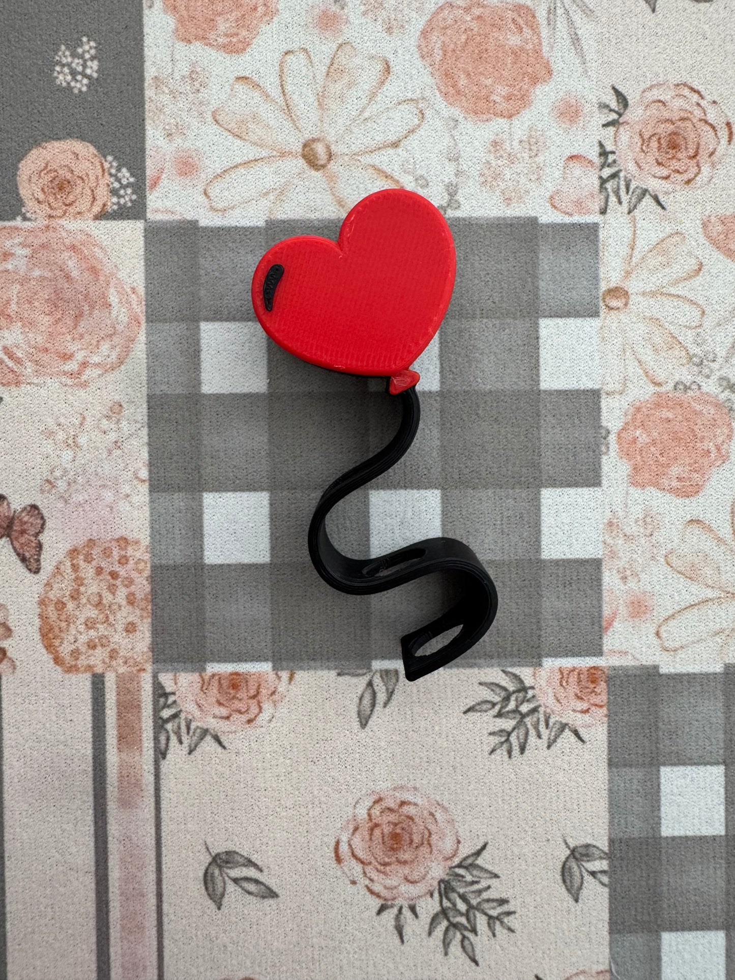 Balloon Heart Straw Topper