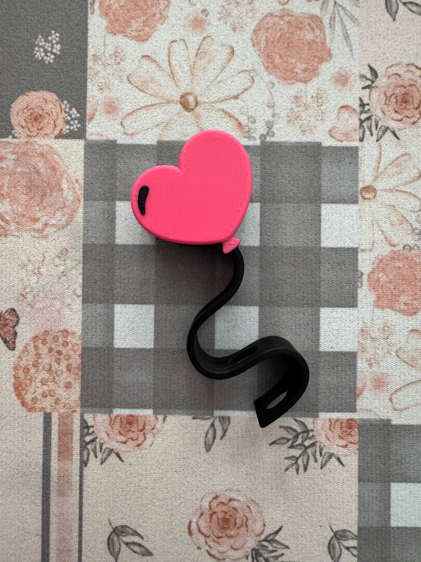 Balloon Heart Straw Topper