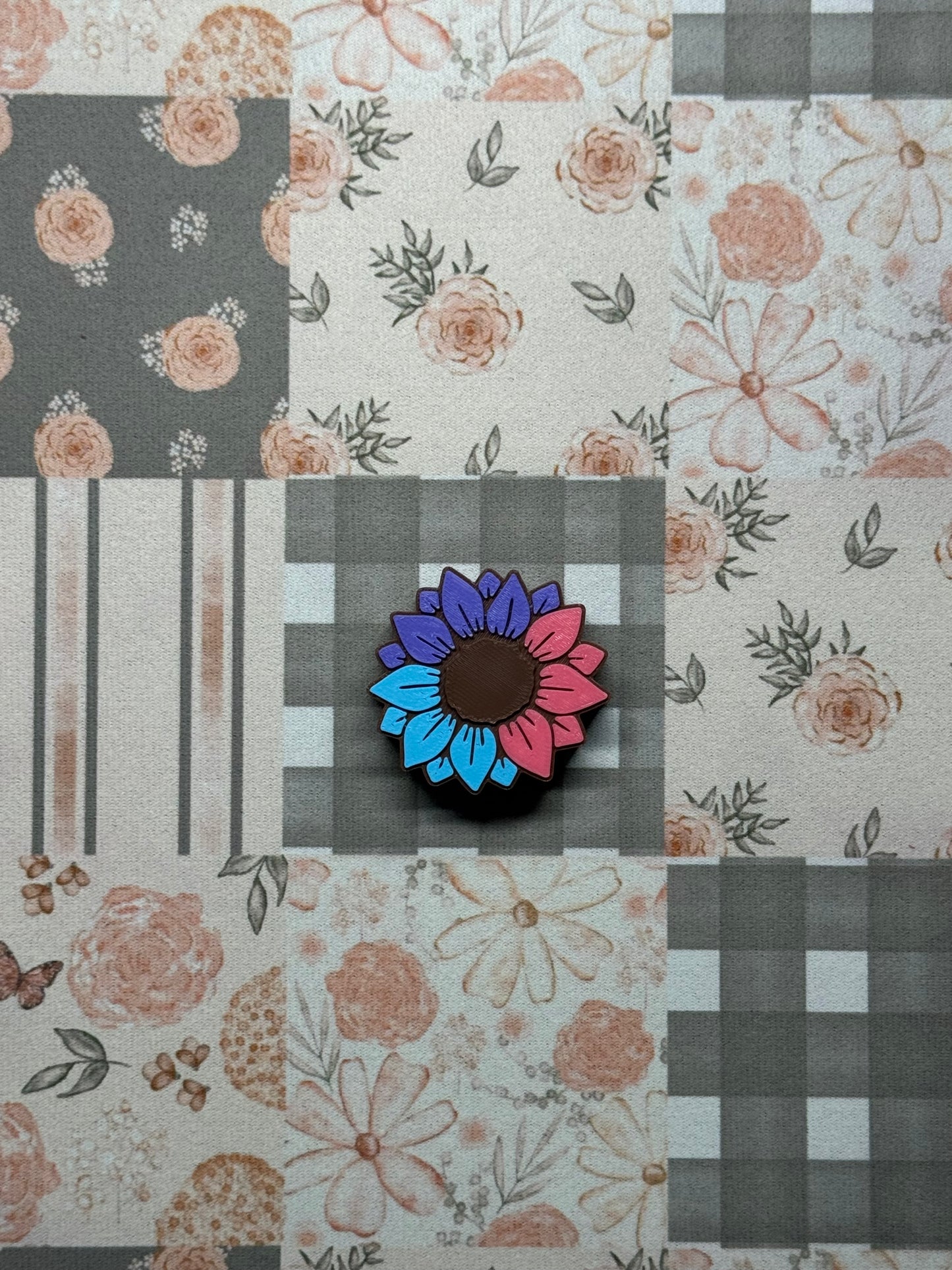 Sunflower Multicolor Straw Topper