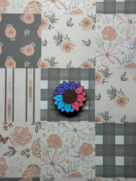 Sunflower Multicolor Straw Topper