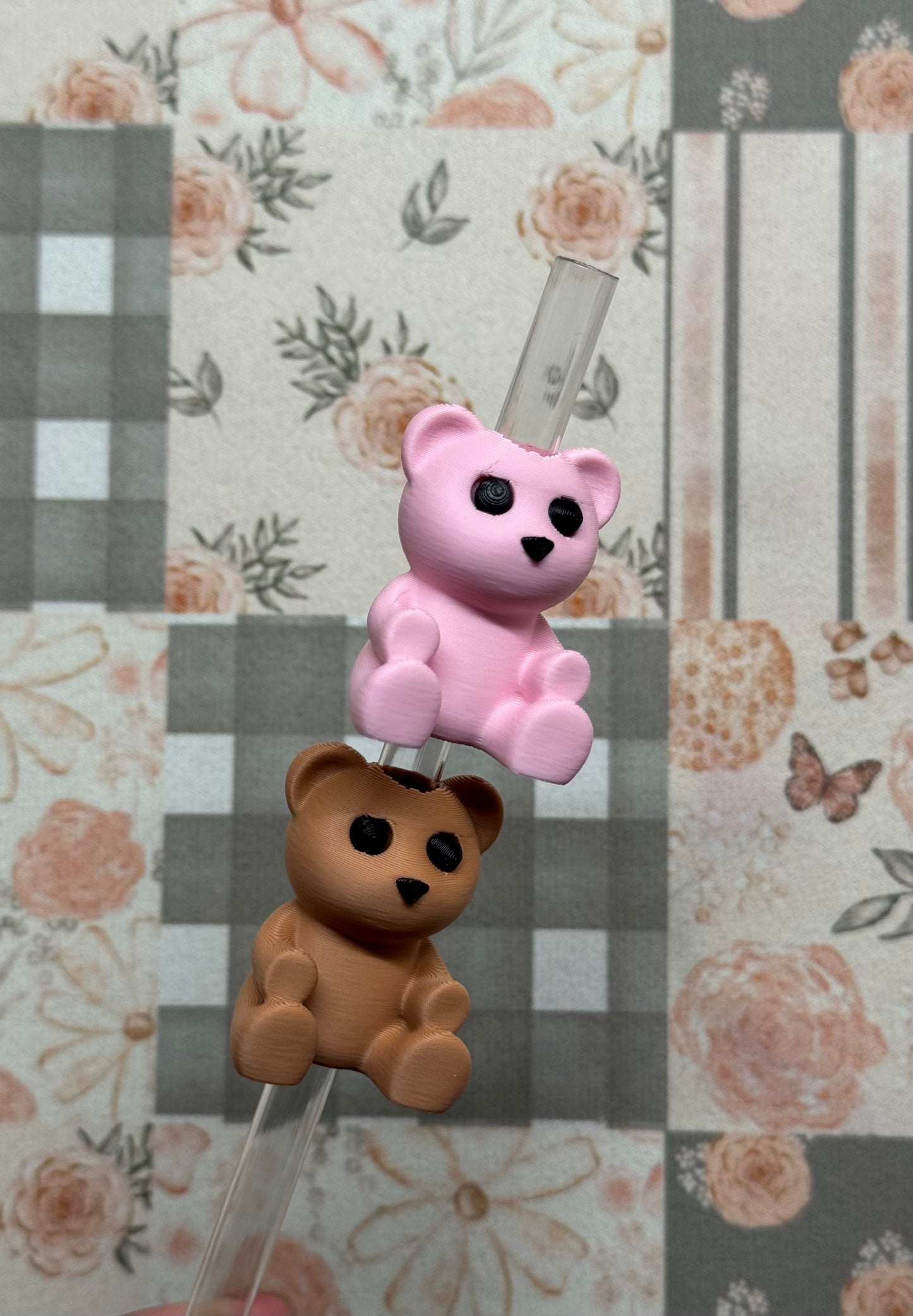 3D Bear Straw Topper