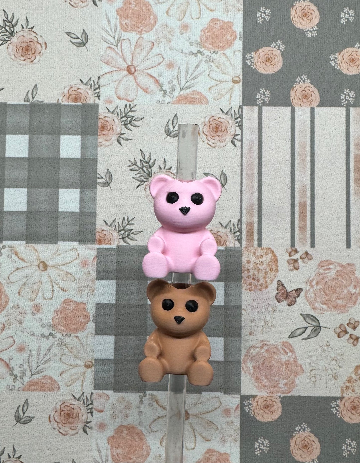 3D Bear Straw Topper