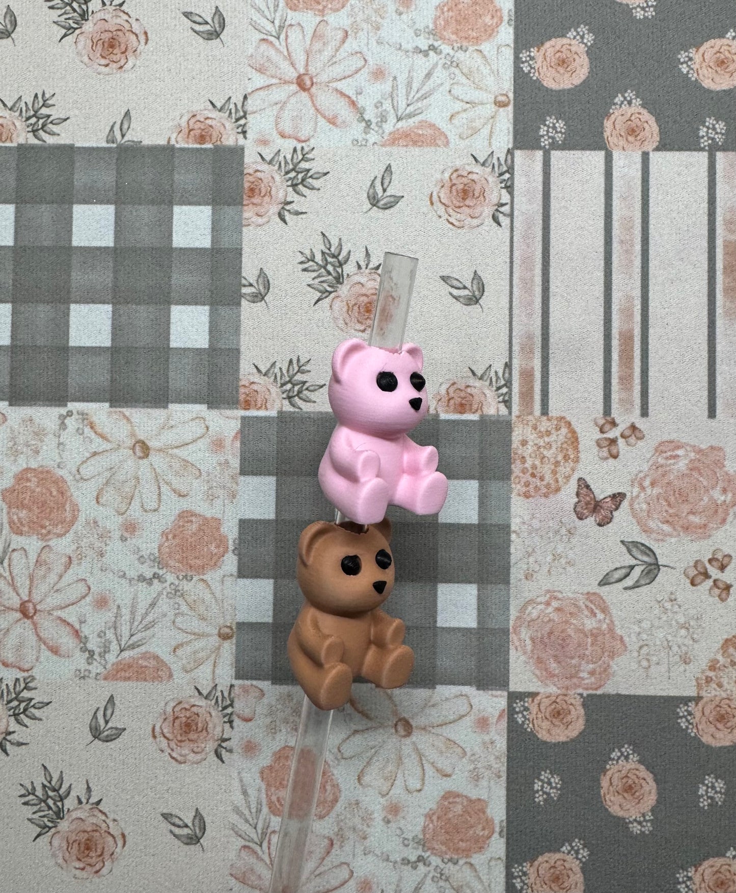 3D Bear Straw Topper