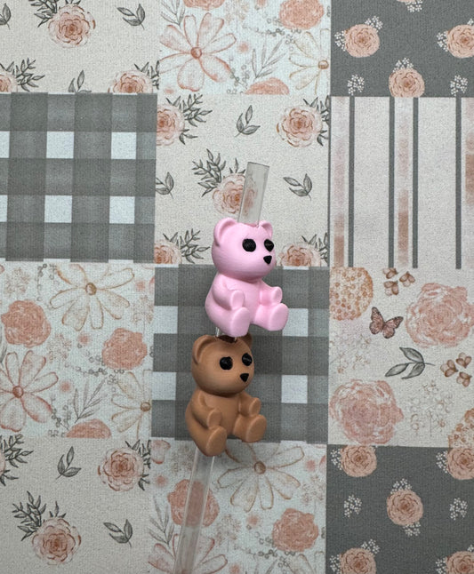 3D Bear Straw Topper