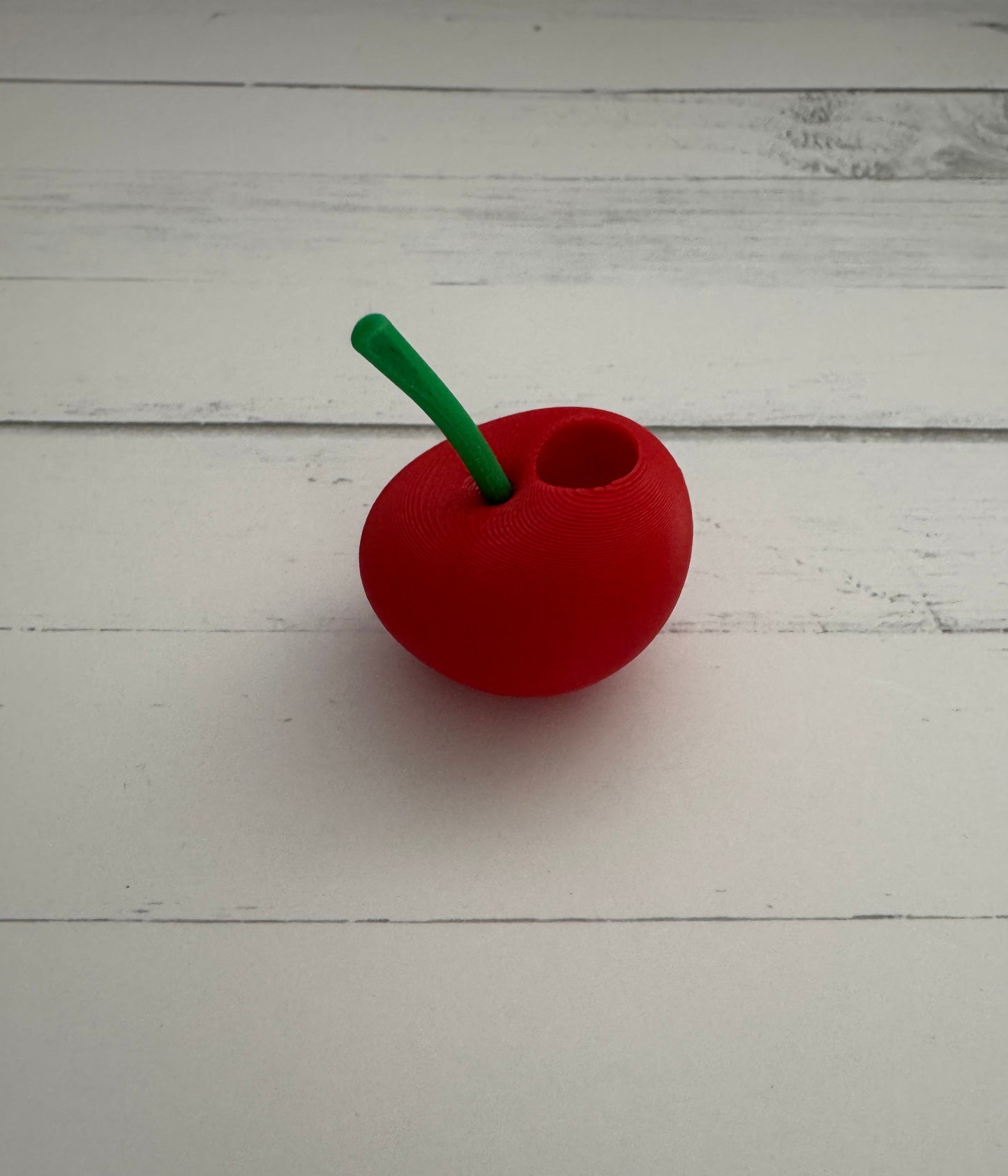 3D cherry Straw Topper
