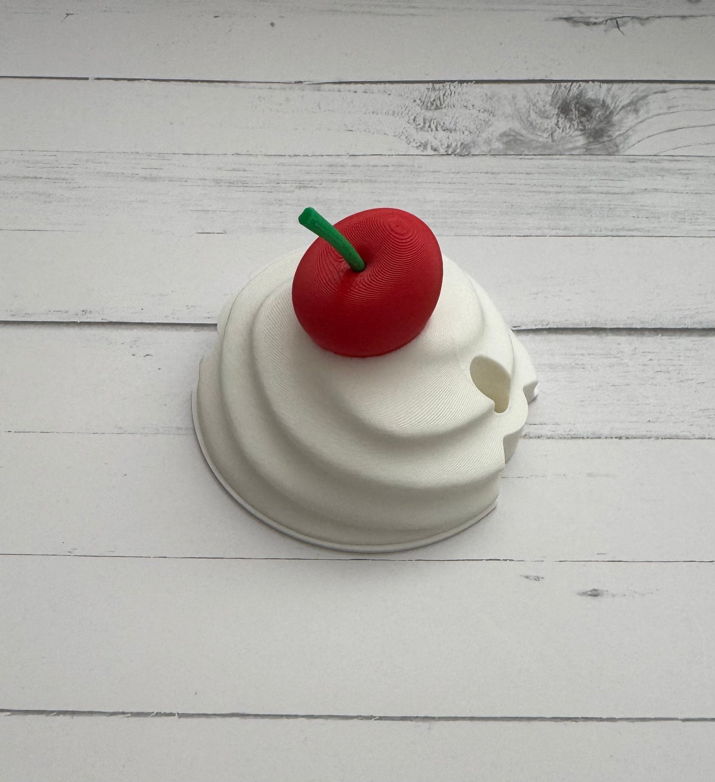 Whipped Cherry Lid Straw Topper